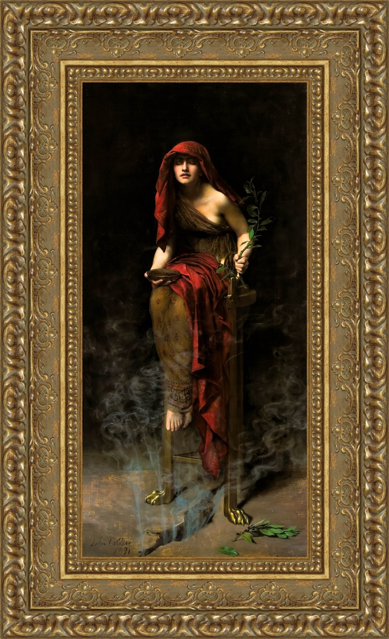 Priestess of Delphi – John Collier, 1891 - Canvas Classics
