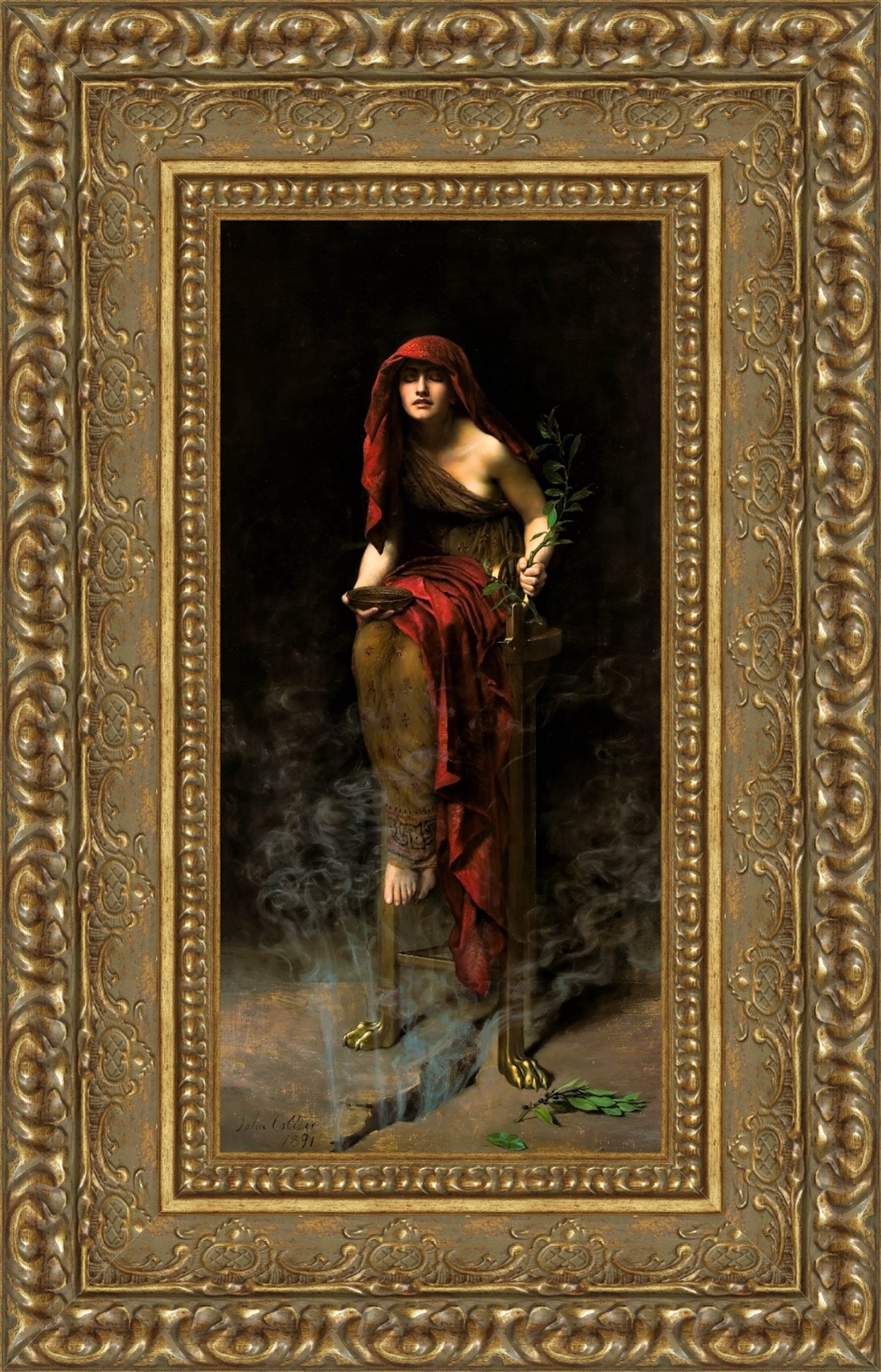 Priestess of Delphi – John Collier, 1891 - Canvas Classics