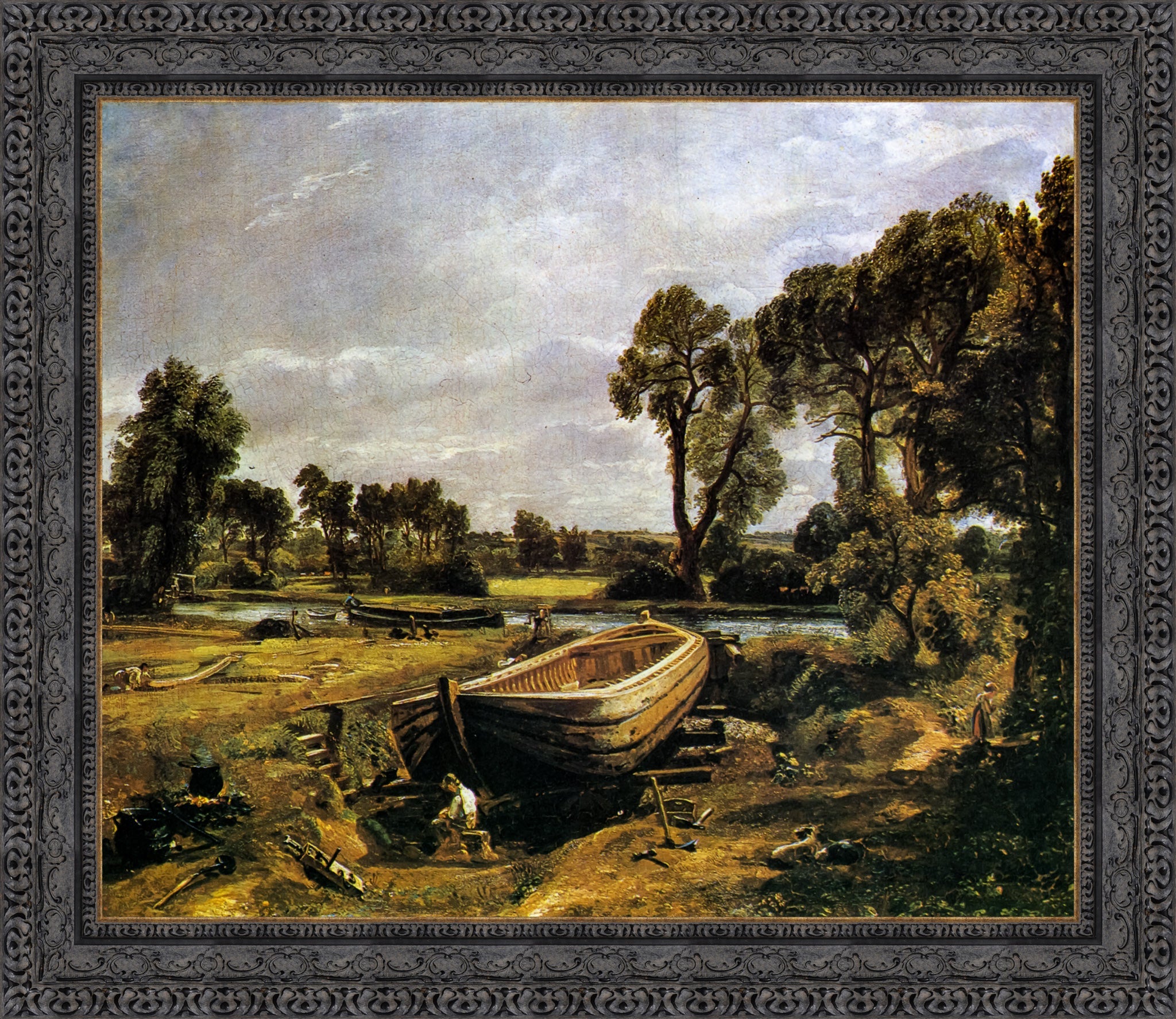 Boat Building near Flatford Mill – John Constable, 1815 - Canvas Classics