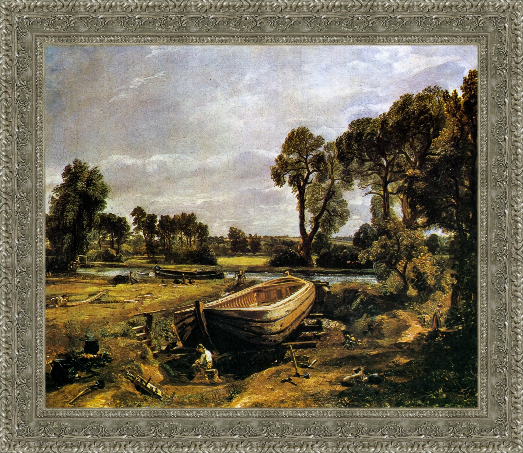 Boat Building near Flatford Mill – John Constable, 1815 - Canvas Classics