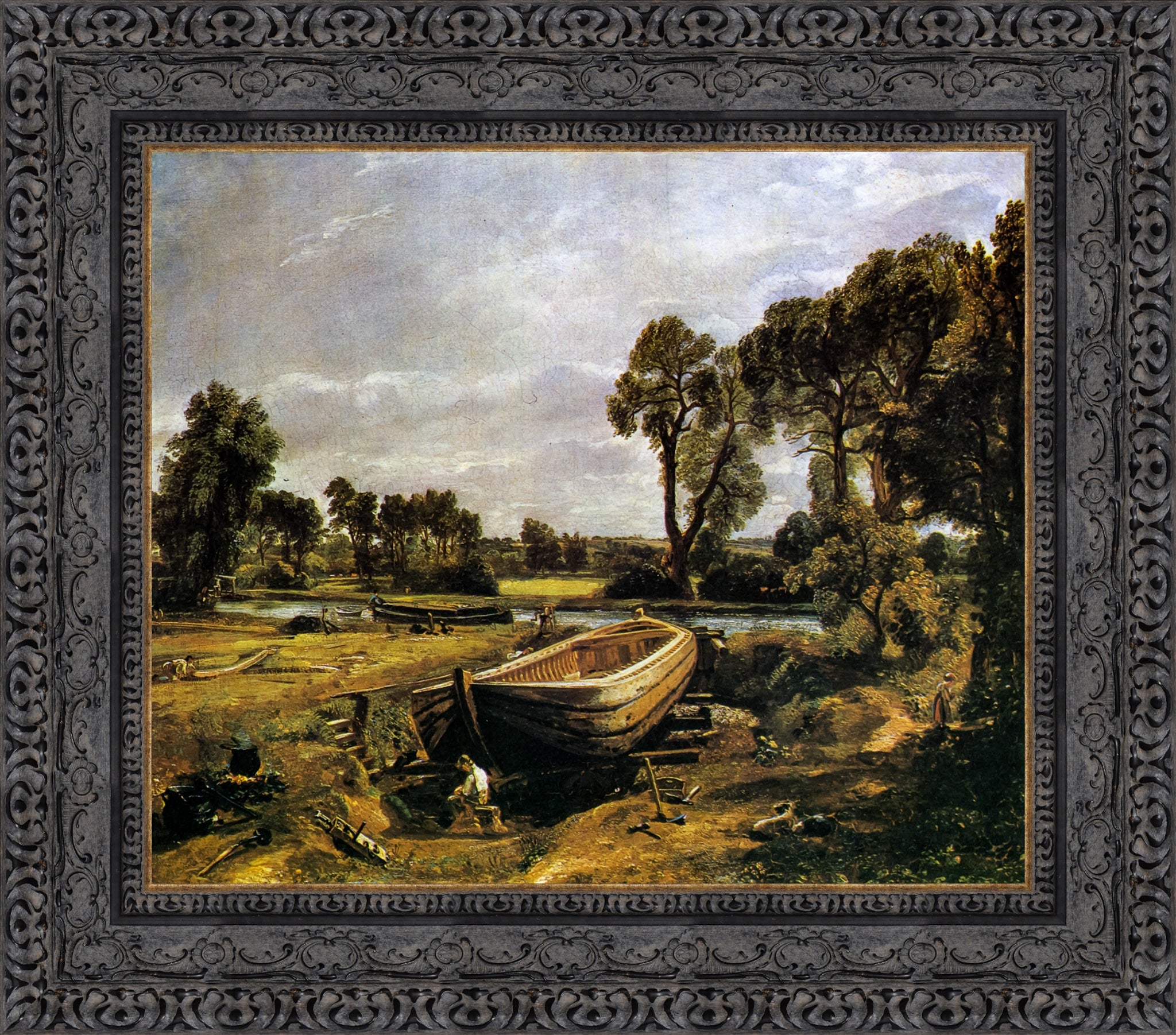 Boat Building near Flatford Mill – John Constable, 1815 - Canvas Classics