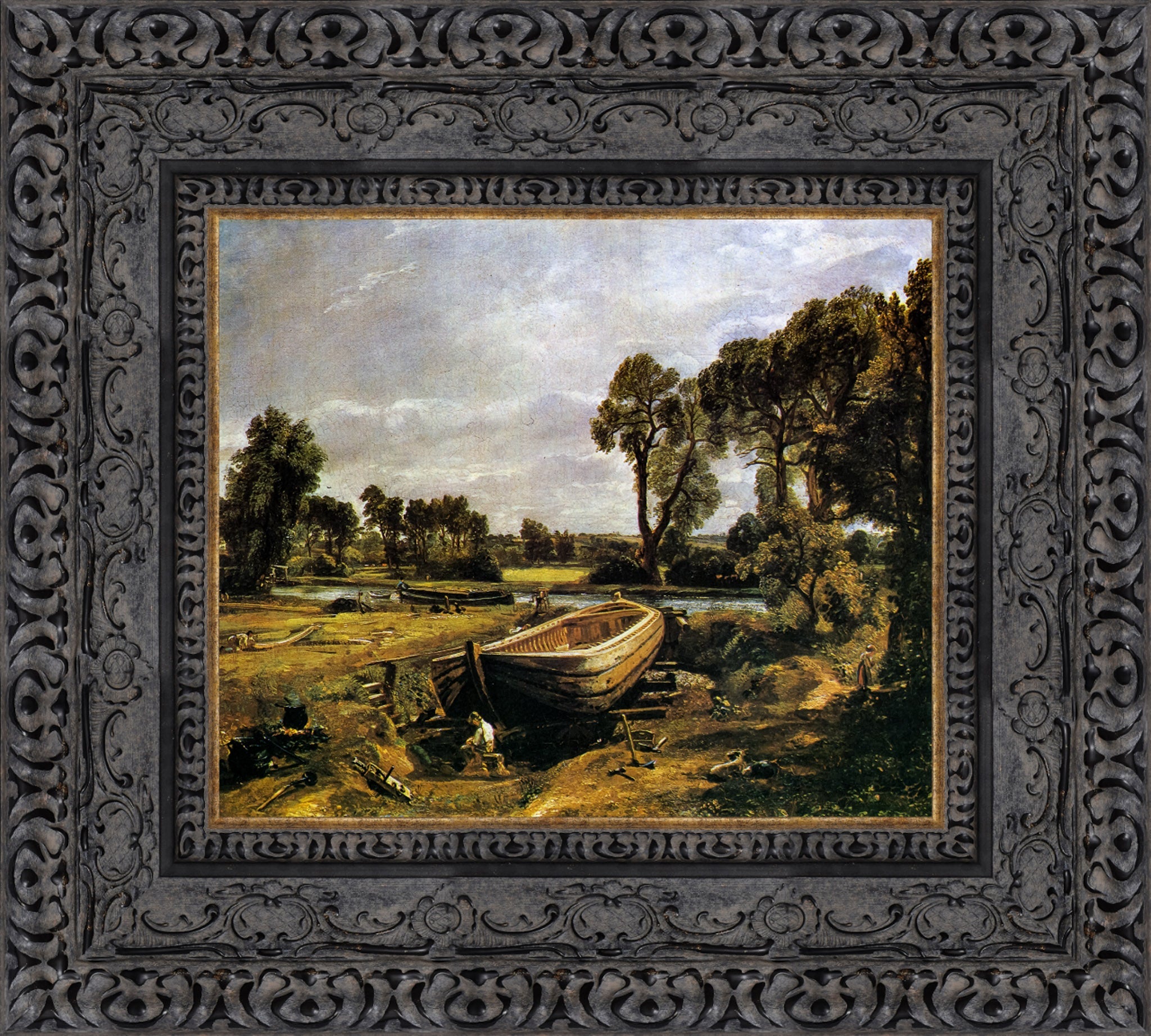 Boat Building near Flatford Mill – John Constable, 1815 - Canvas Classics