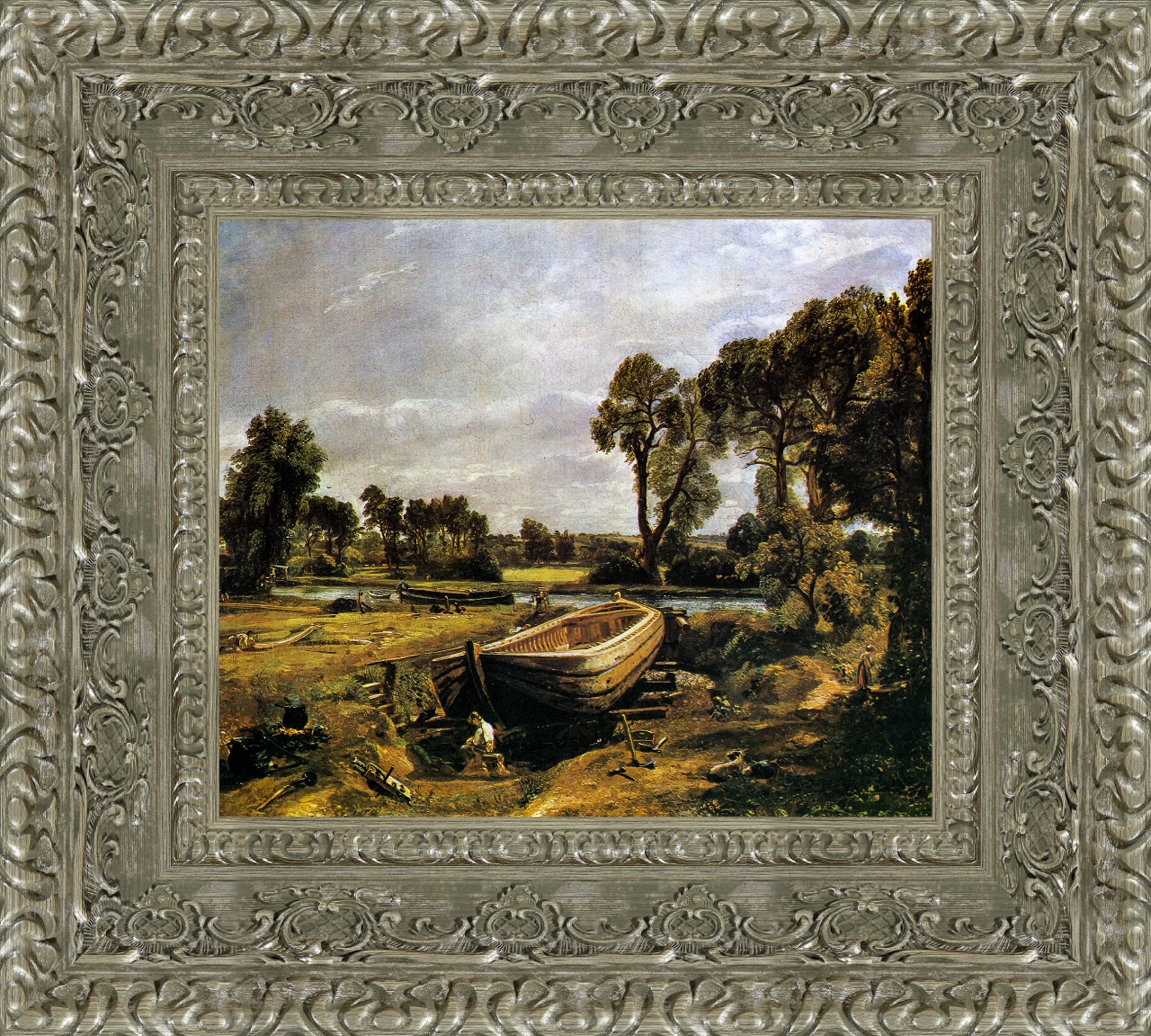 Boat Building near Flatford Mill – John Constable, 1815 - Canvas Classics