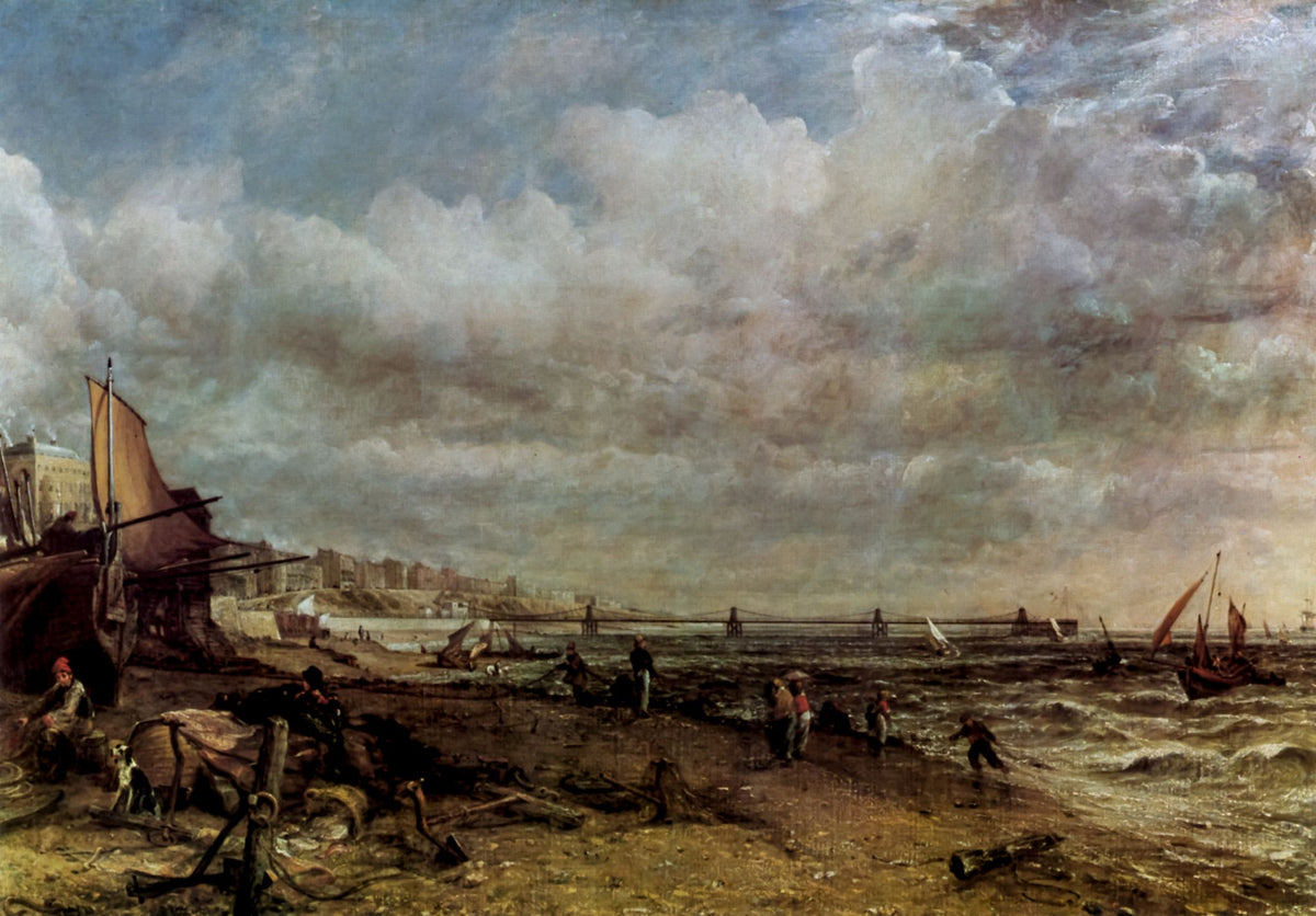 Brighton Marine Parade and Chain Pier – John Constable, 1827, framed