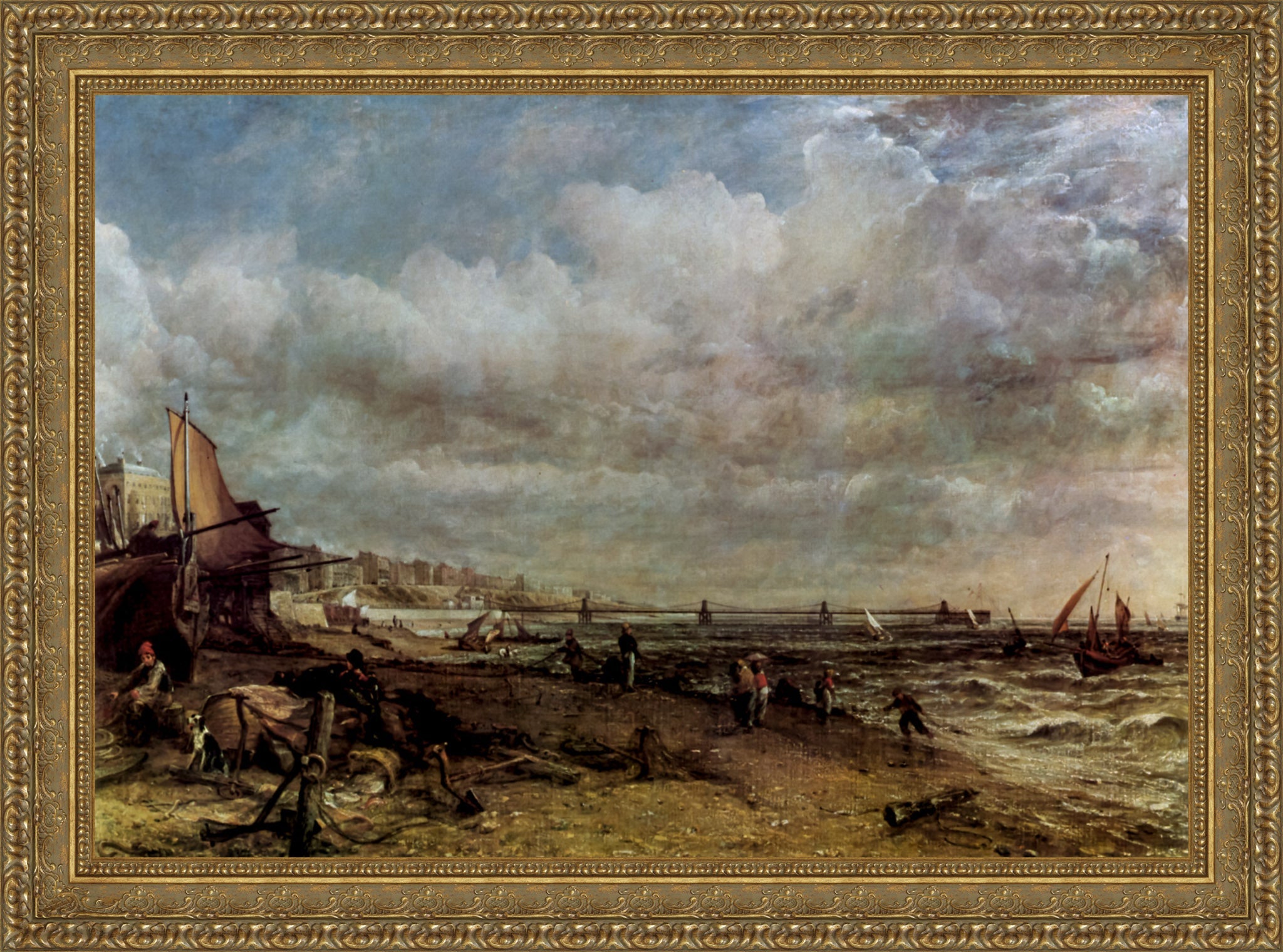 Brighton Marine Parade and Chain Pier – John Constable, 1827 - Canvas Classics