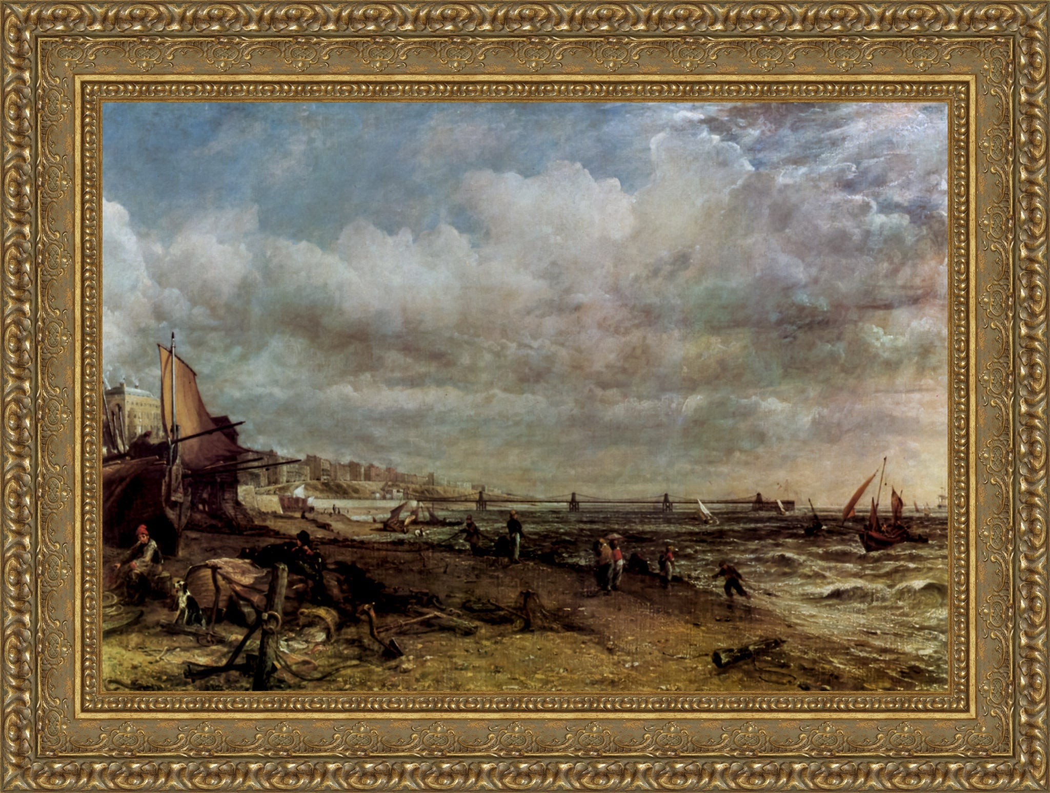Brighton Marine Parade and Chain Pier – John Constable, 1827 - Canvas Classics