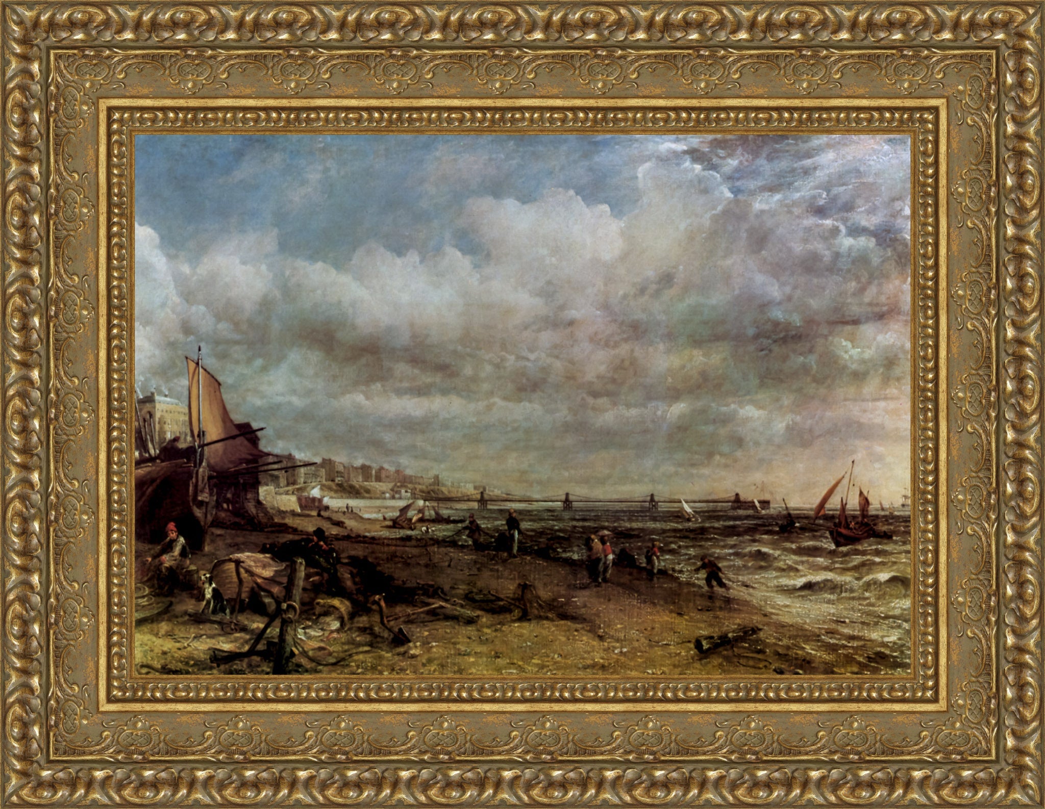 Brighton Marine Parade and Chain Pier – John Constable, 1827 - Canvas Classics