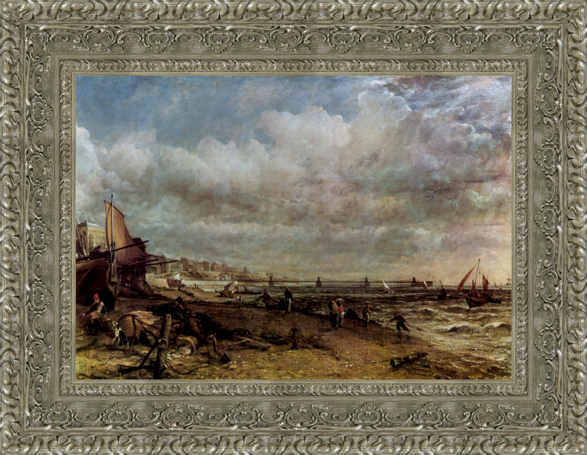 Brighton Marine Parade and Chain Pier – John Constable, 1827 - Canvas Classics
