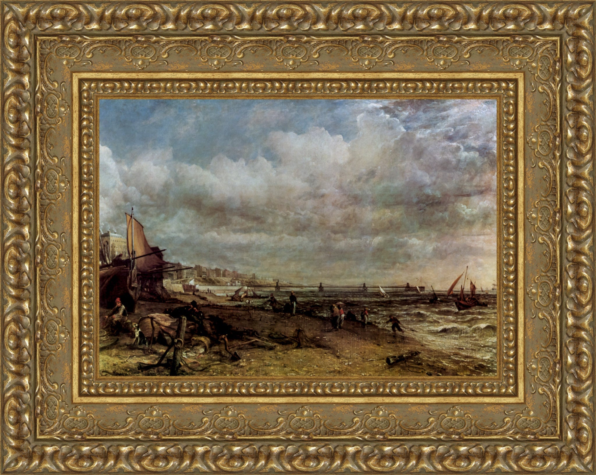 Brighton Marine Parade and Chain Pier – John Constable, 1827 - Canvas Classics