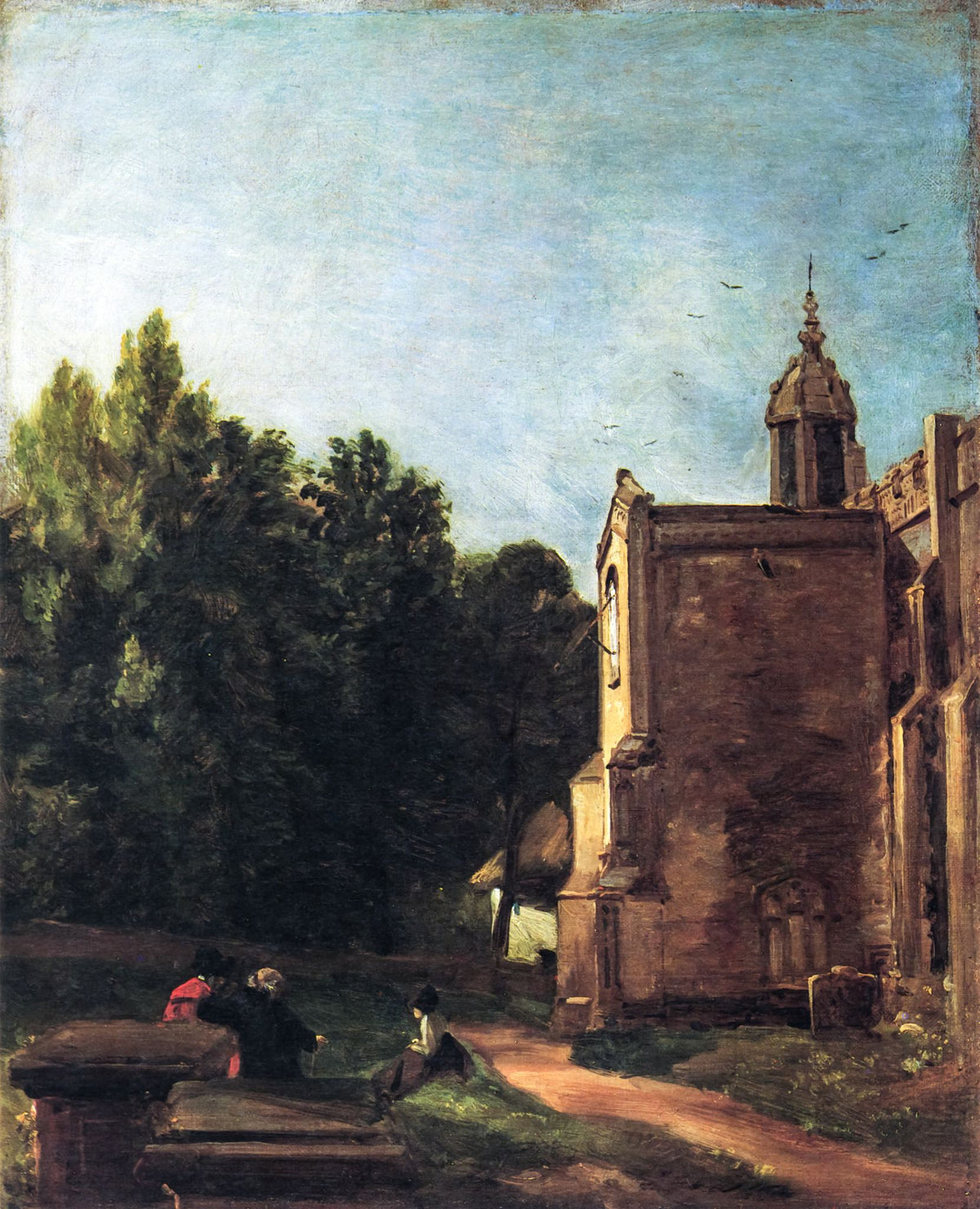 Church Porch, East Bergholt – John Constable, 1810, framed