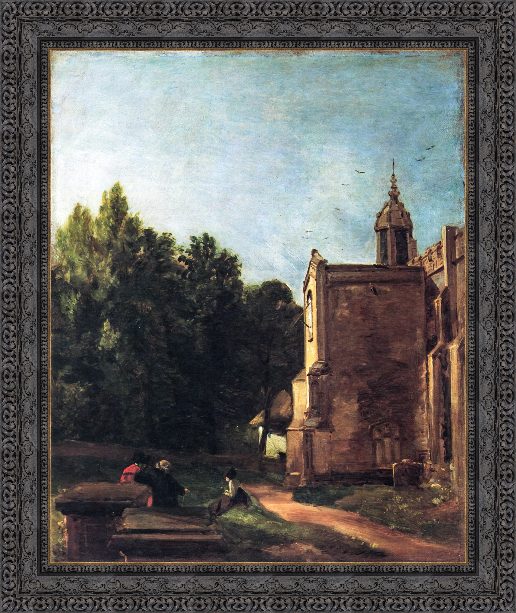 Church Porch, East Bergholt by John Constable — Framed Giclee Canvas Print | Canvas Classics