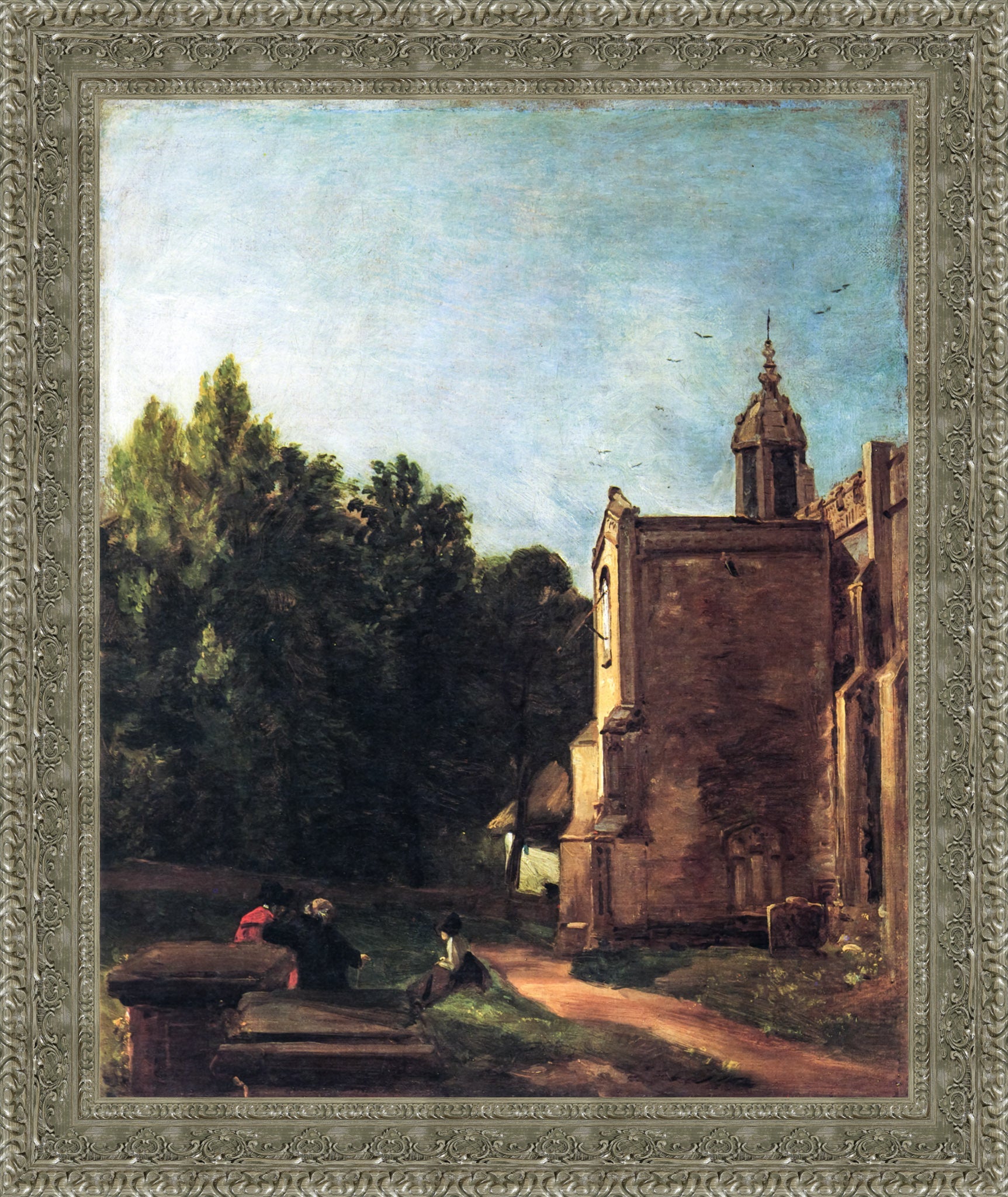 Church Porch, East Bergholt by John Constable — Framed Giclee Canvas Print | Canvas Classics