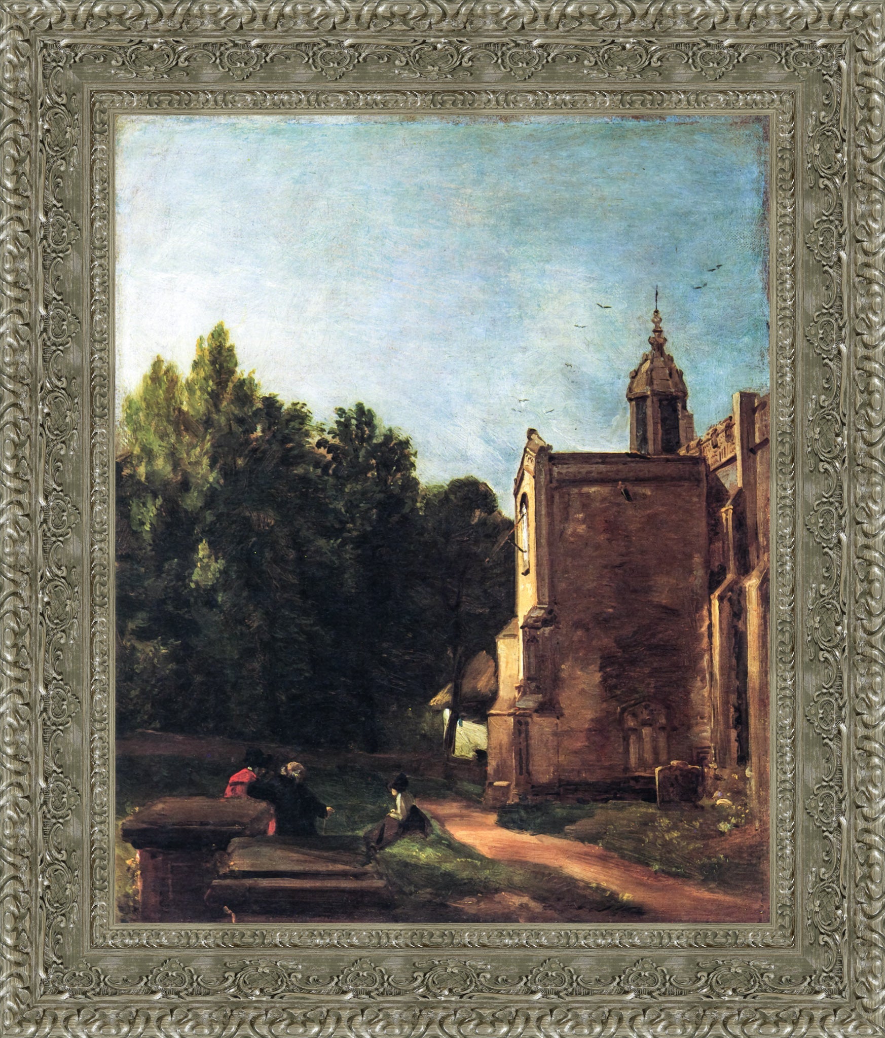 Church Porch, East Bergholt by John Constable — Framed Giclee Canvas Print | Canvas Classics