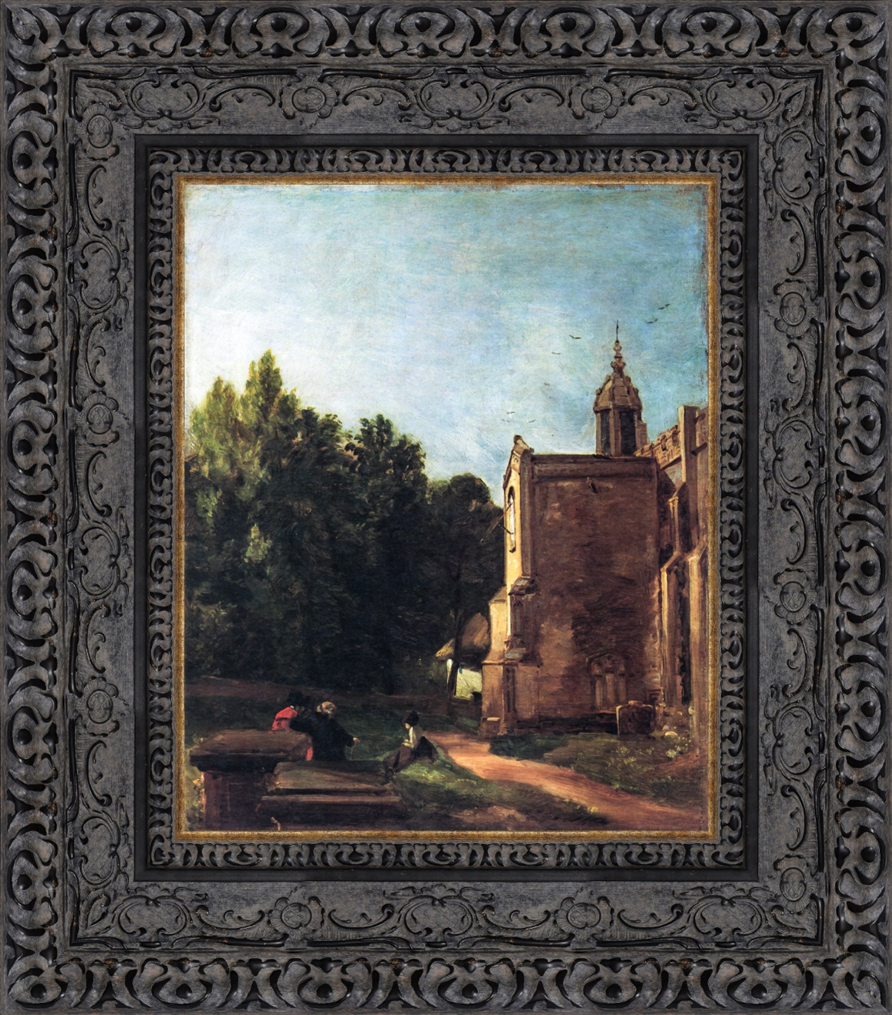 Church Porch, East Bergholt by John Constable — Framed Giclee Canvas Print | Canvas Classics
