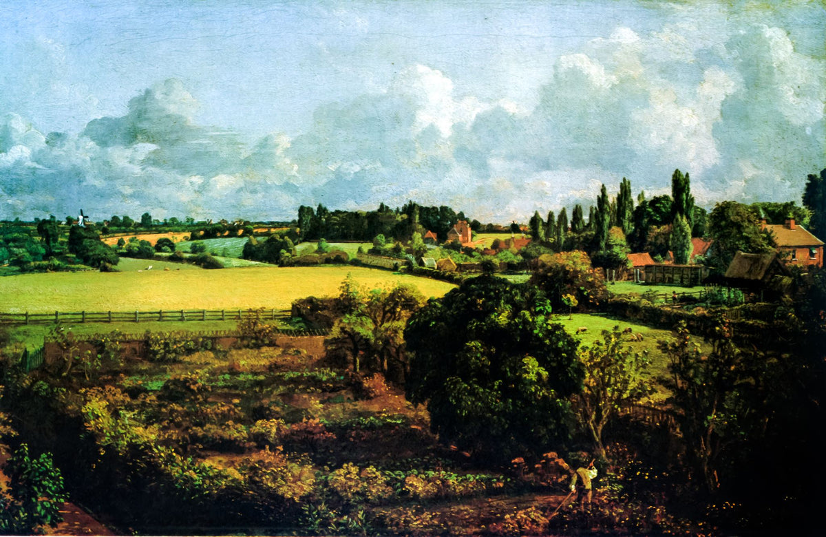 Golding Constable's Kitchen Garden, East Bergholt – John Constable, 1815, framed