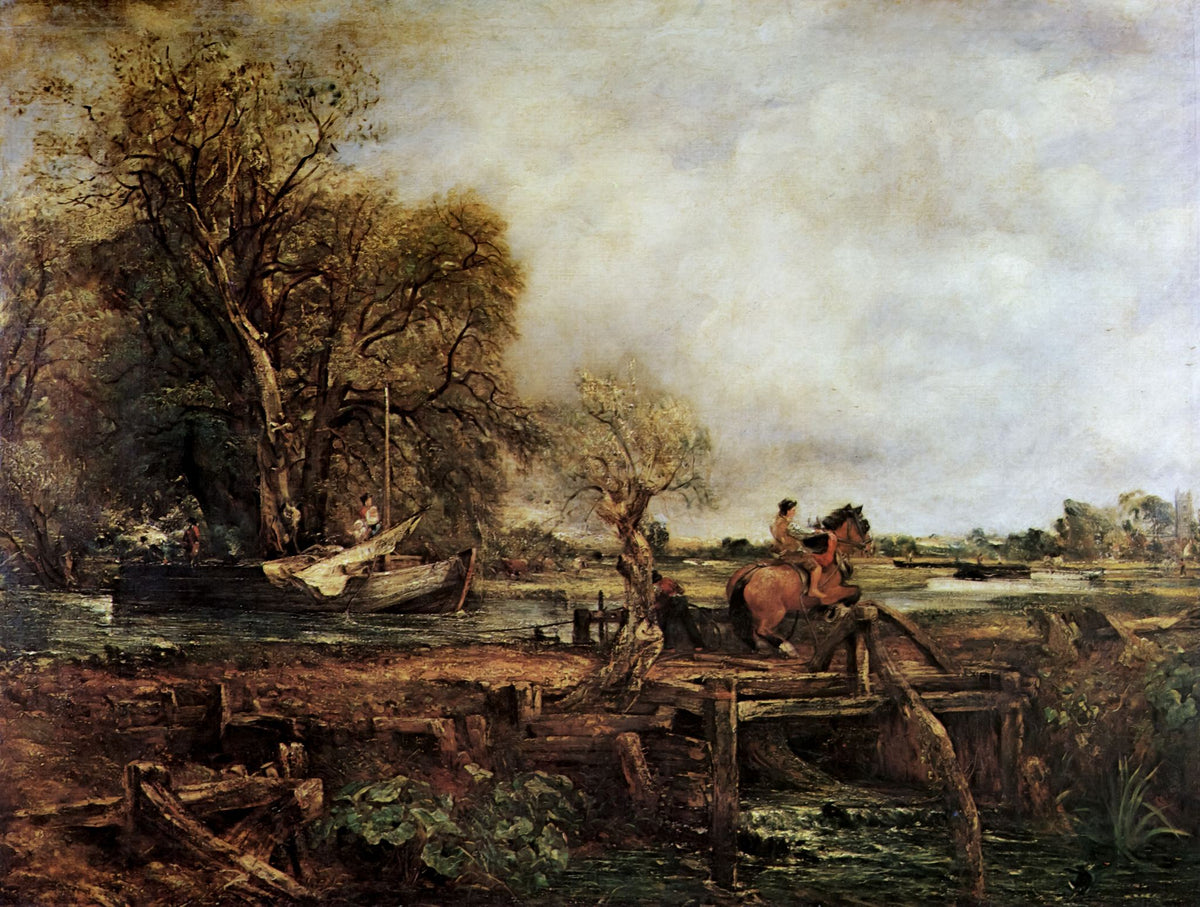 The Leaping Horse – John Constable, 1825, framed