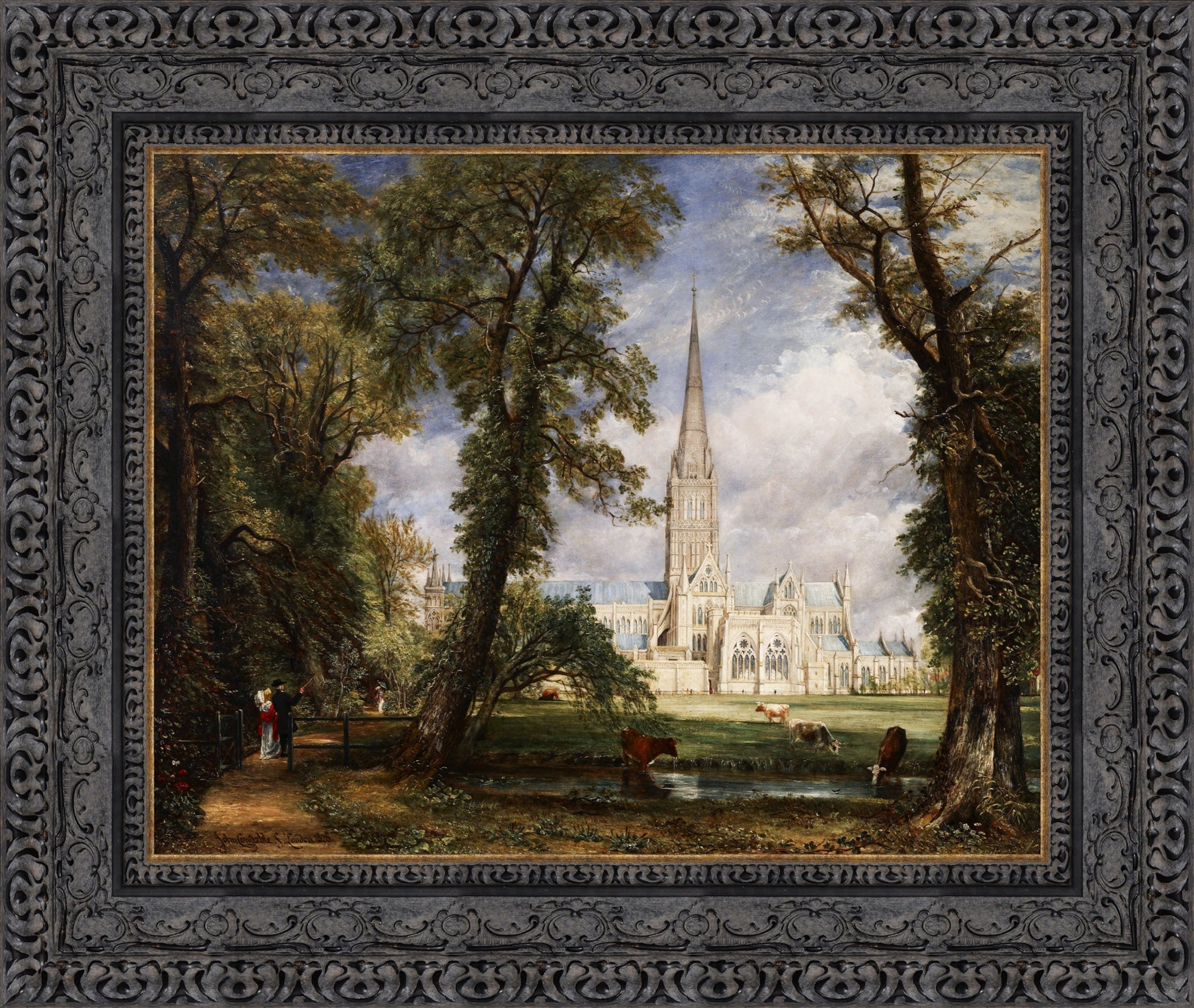 Salisbury Cathedral from the Bishop's Garden – John Constable, 1826 - Canvas Classics