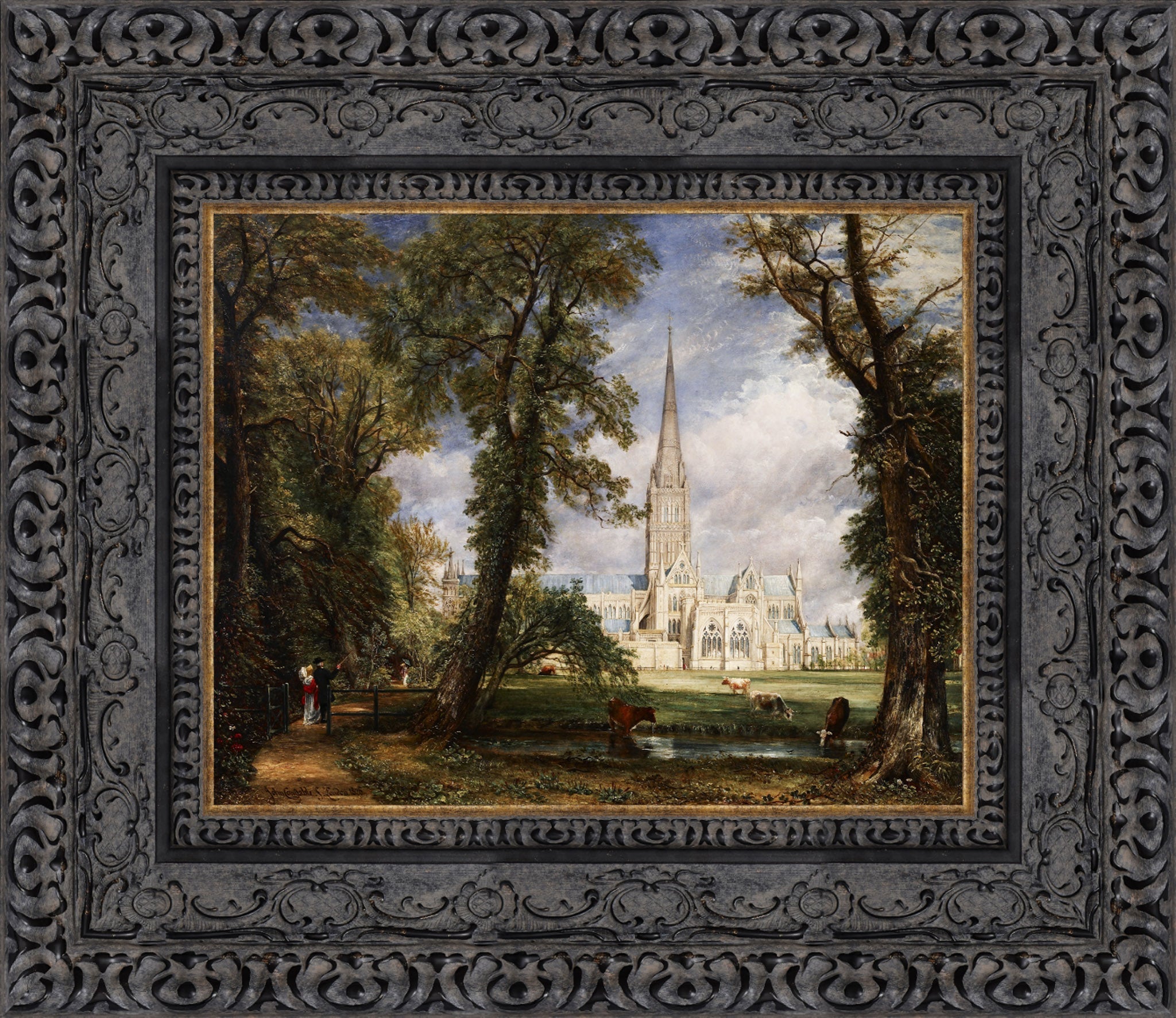 Salisbury Cathedral from the Bishop's Garden – John Constable, 1826 - Canvas Classics