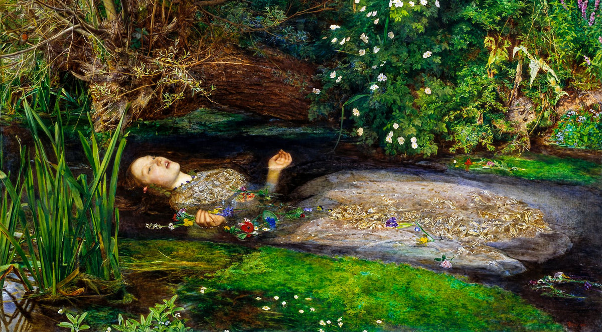 Ophelia – John Everett Millais, 1851–1852, framed