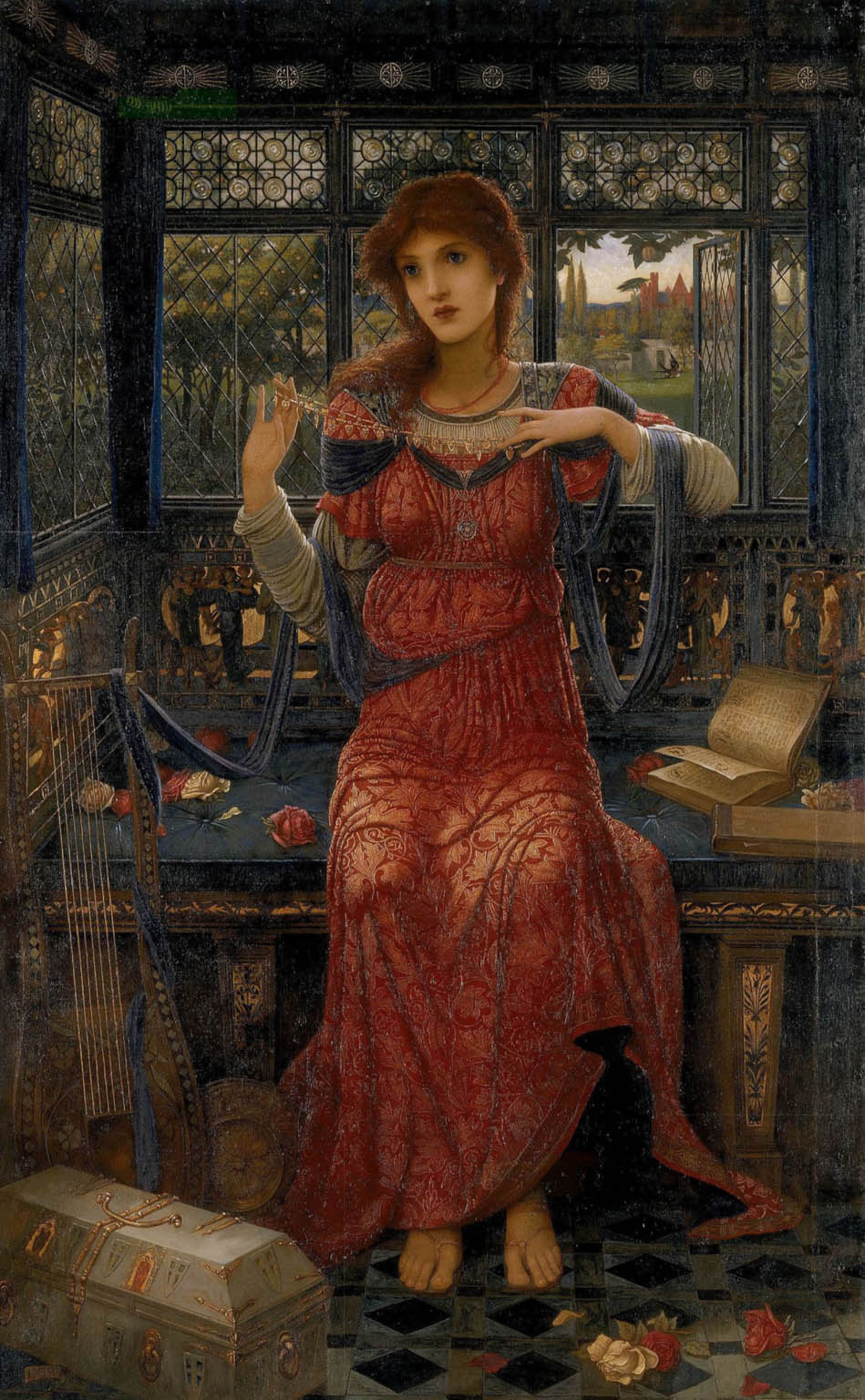 17 by John Melhuish Strudwick — Framed Giclee Canvas Print | Canvas Classics