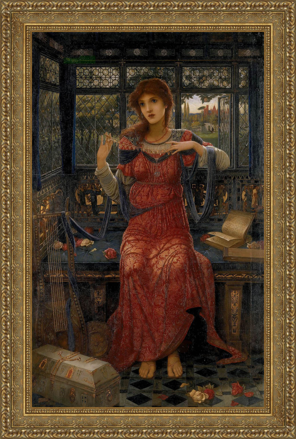 17 by John Melhuish Strudwick — Framed Giclee Canvas Print | Canvas Classics