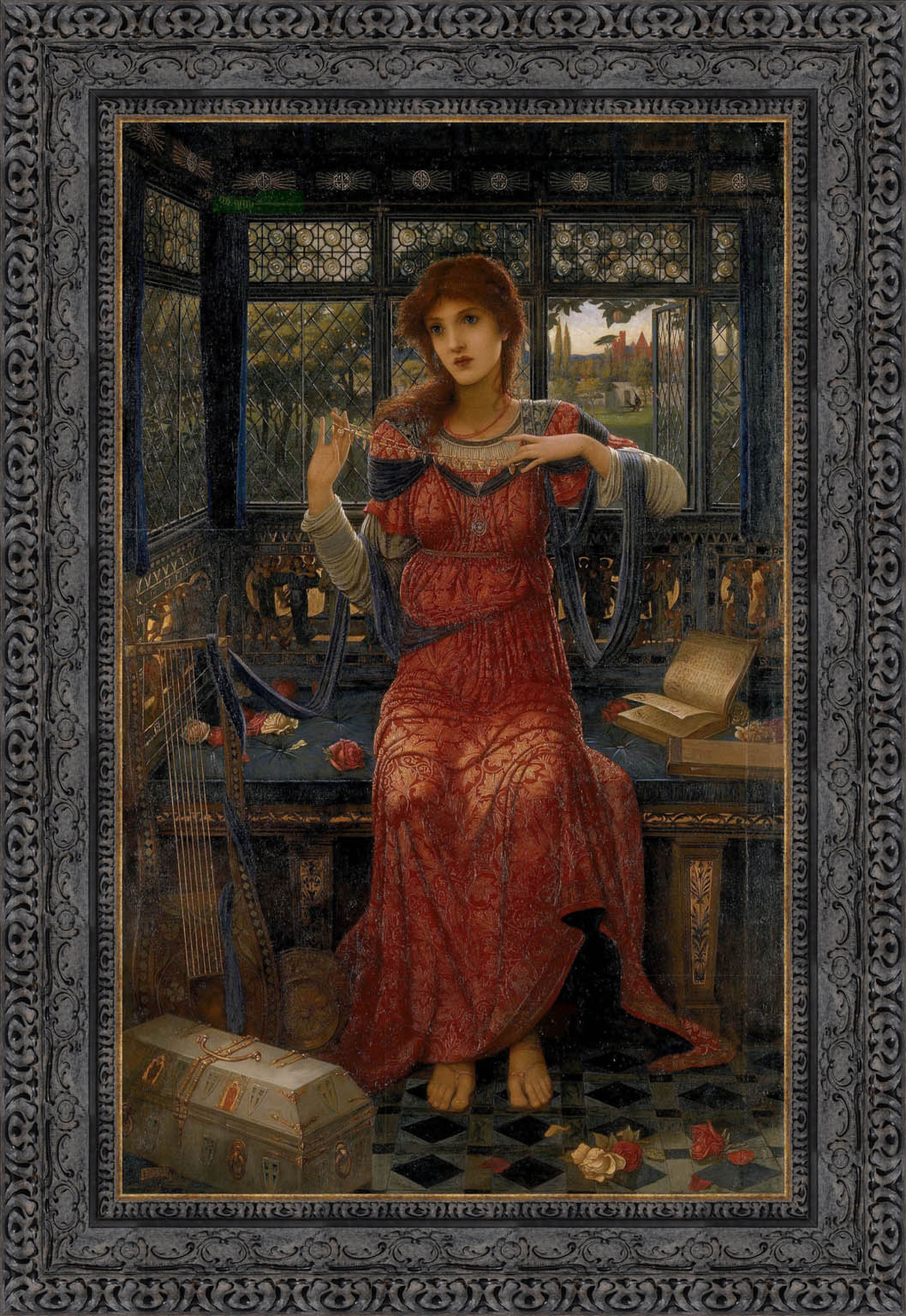 17 by John Melhuish Strudwick — Framed Giclee Canvas Print | Canvas Classics