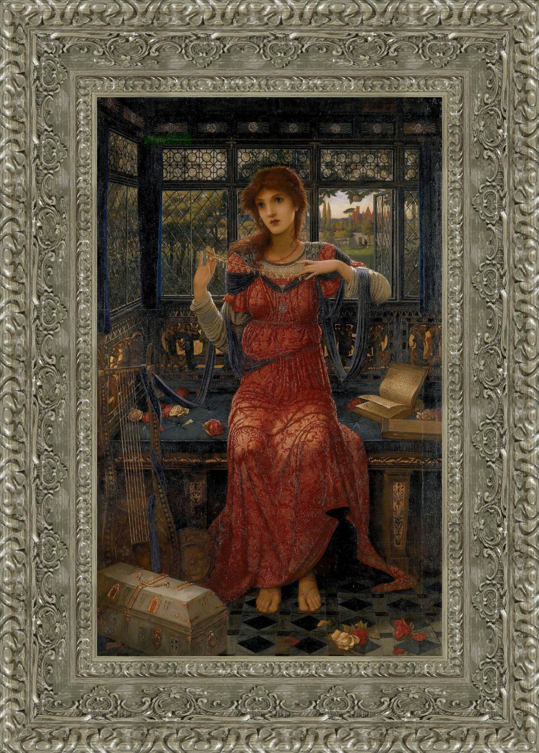 17 by John Melhuish Strudwick — Framed Giclee Canvas Print | Canvas Classics