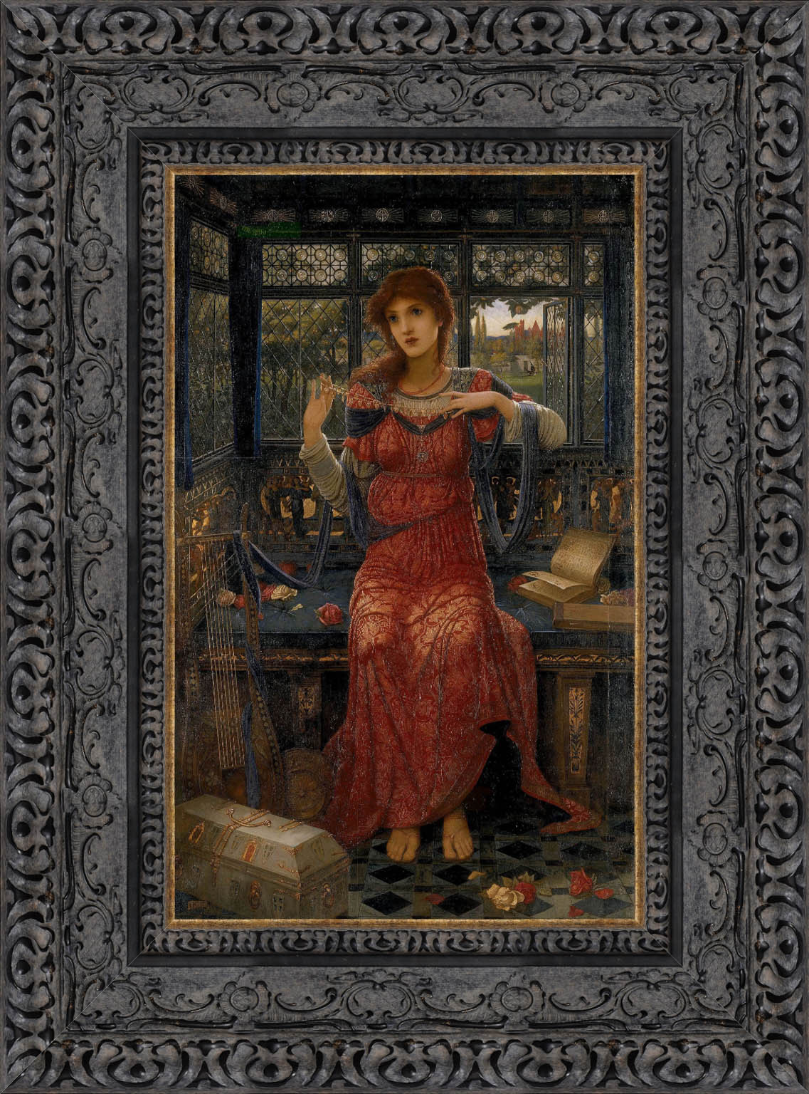 17 by John Melhuish Strudwick — Framed Giclee Canvas Print | Canvas Classics
