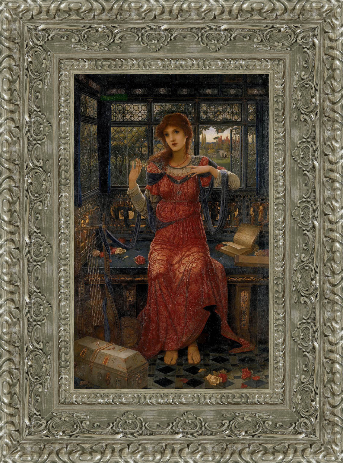 17 by John Melhuish Strudwick — Framed Giclee Canvas Print | Canvas Classics