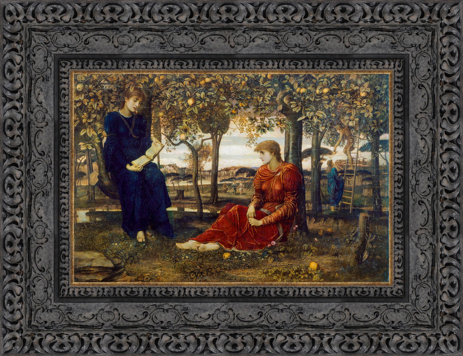 A Story Book – John Melhuish Strudwick, 1895 - Canvas Classics