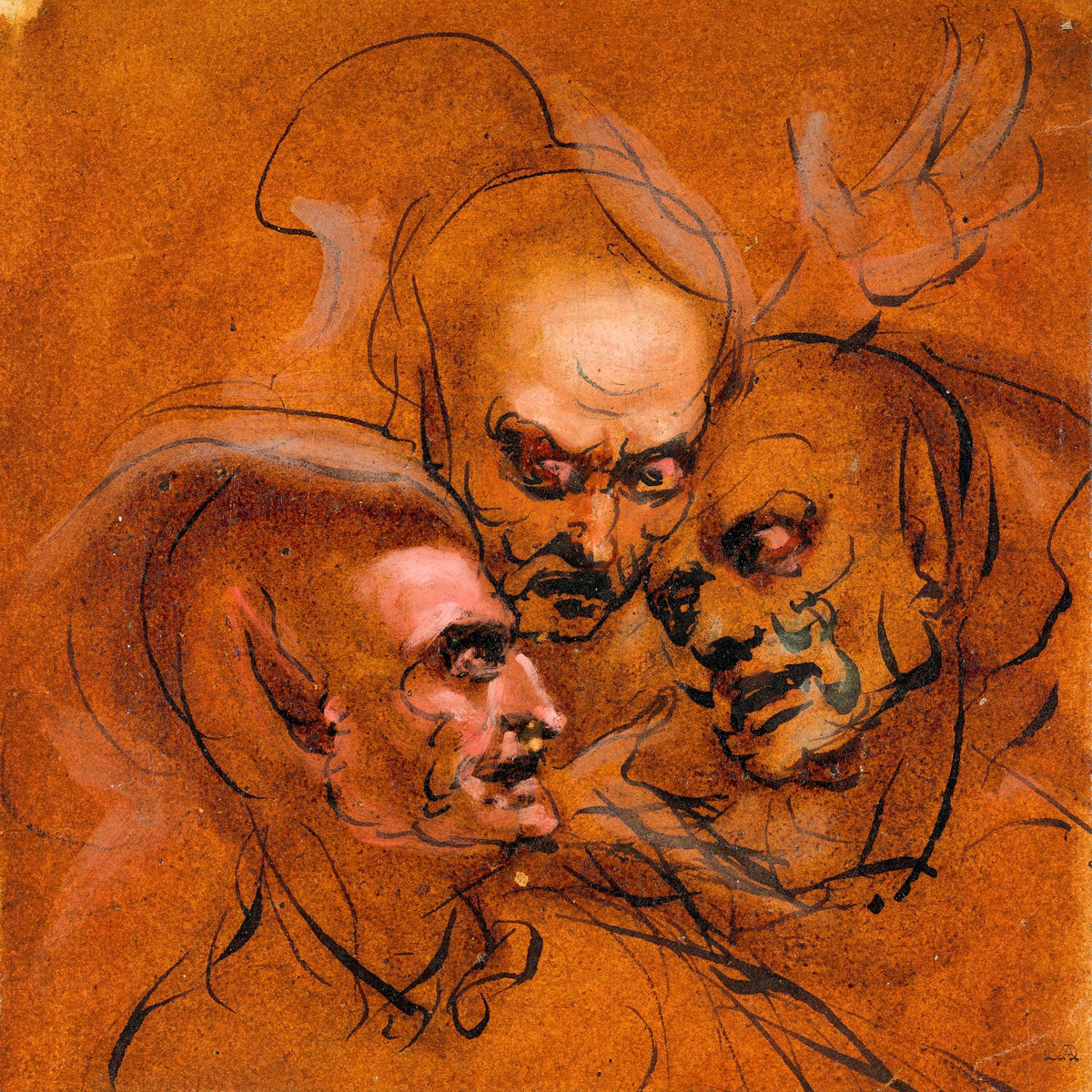 Three Heads The Witches Of Macbeth – John Runciman, c. 1767-1768, framed