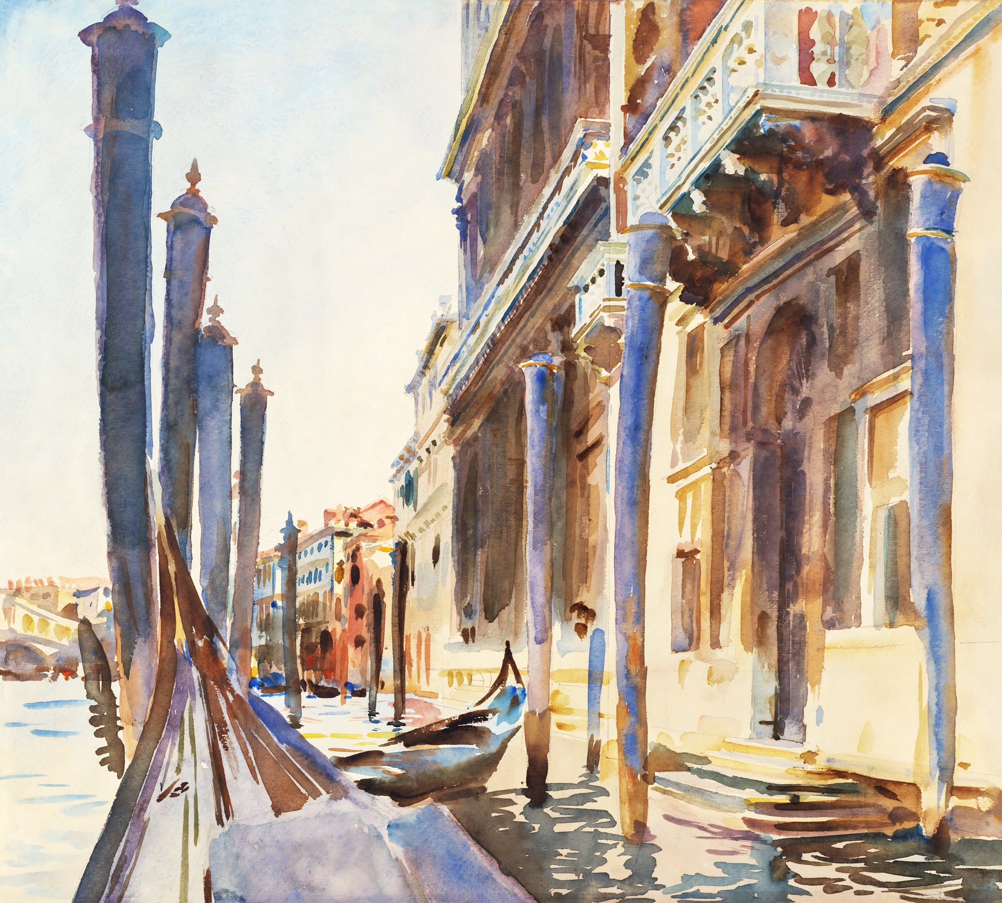 Gondola Moorings on the Grand Canal