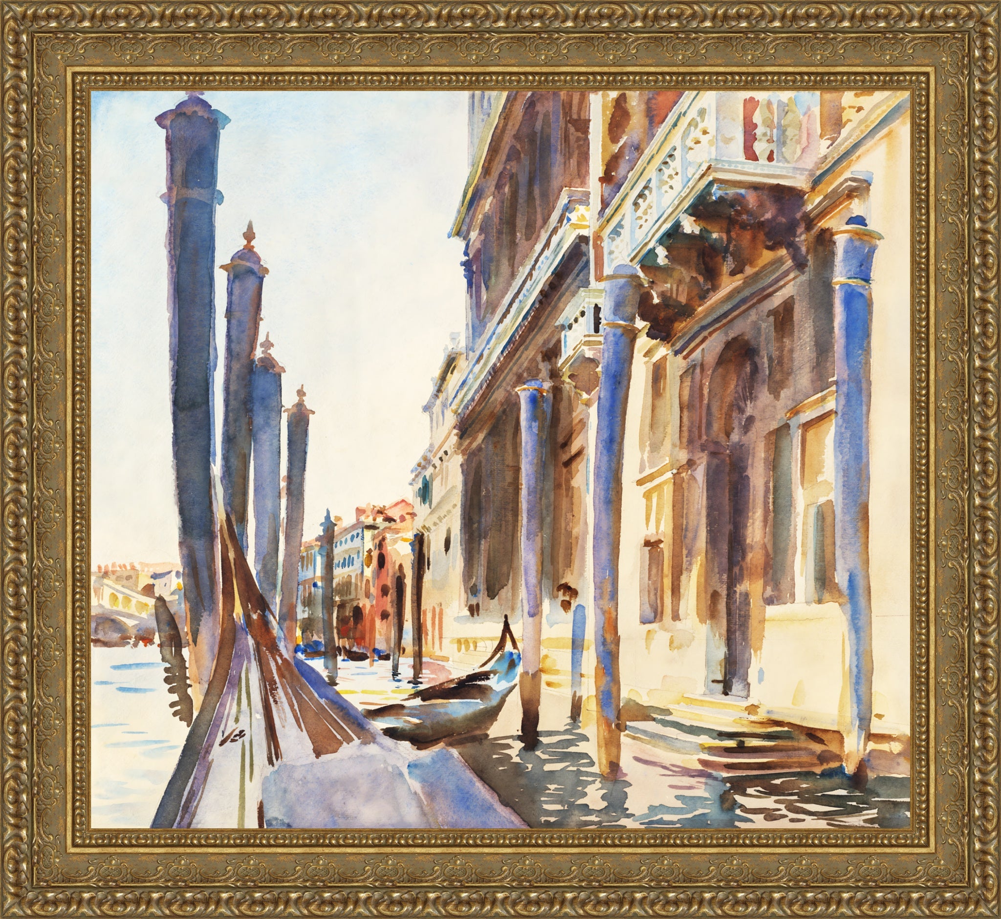 Gondola Moorings on the Grand Canal