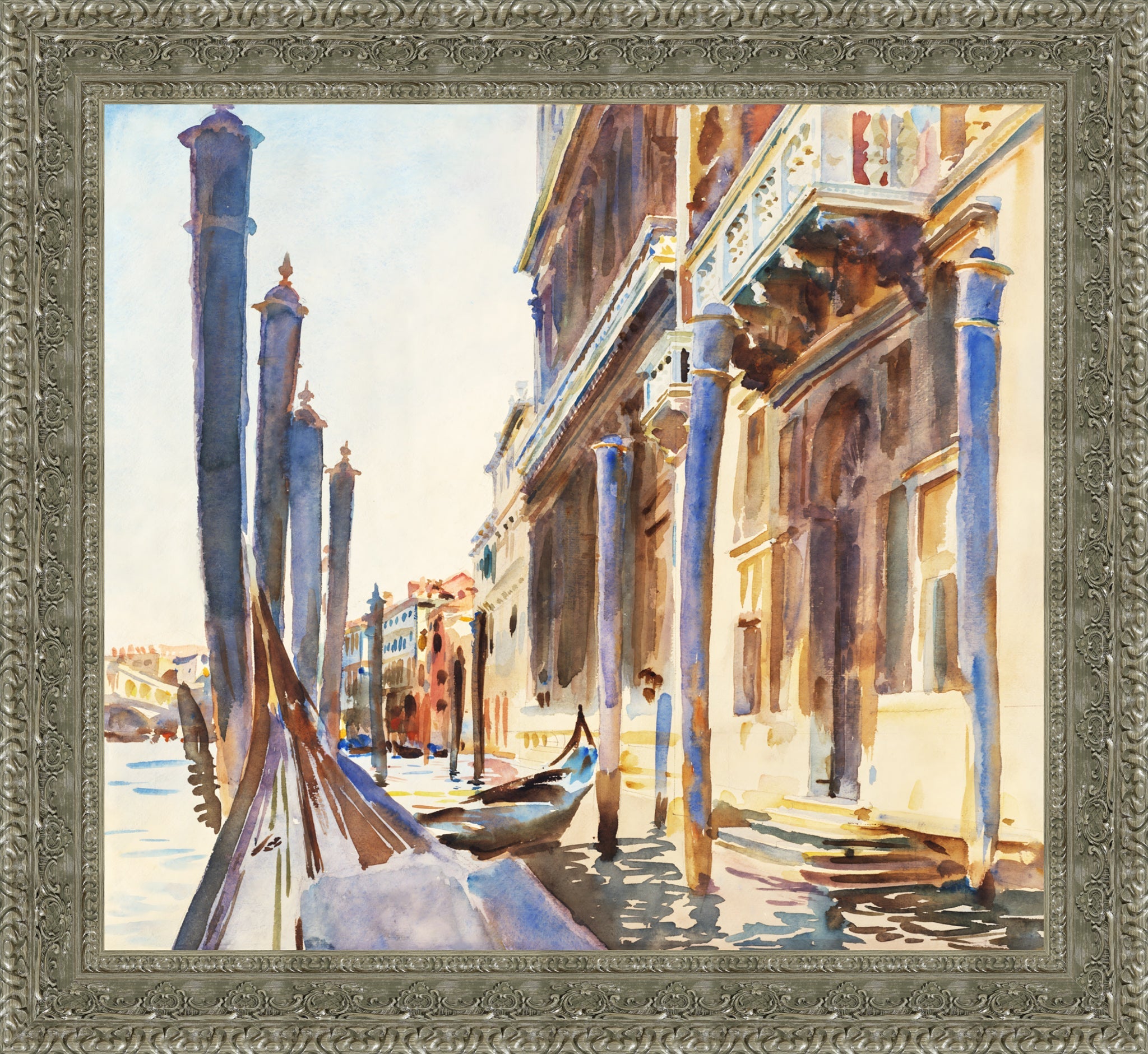 Gondola Moorings on the Grand Canal