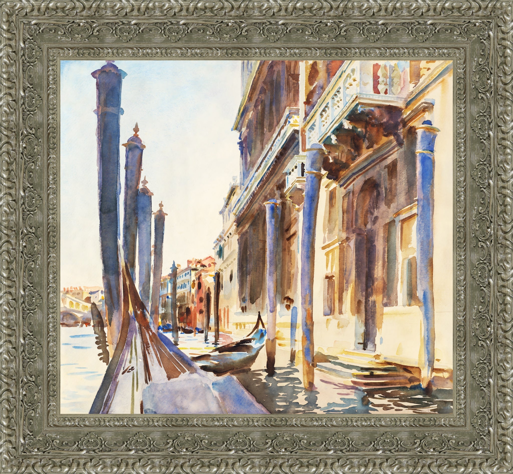 Gondola Moorings on the Grand Canal
