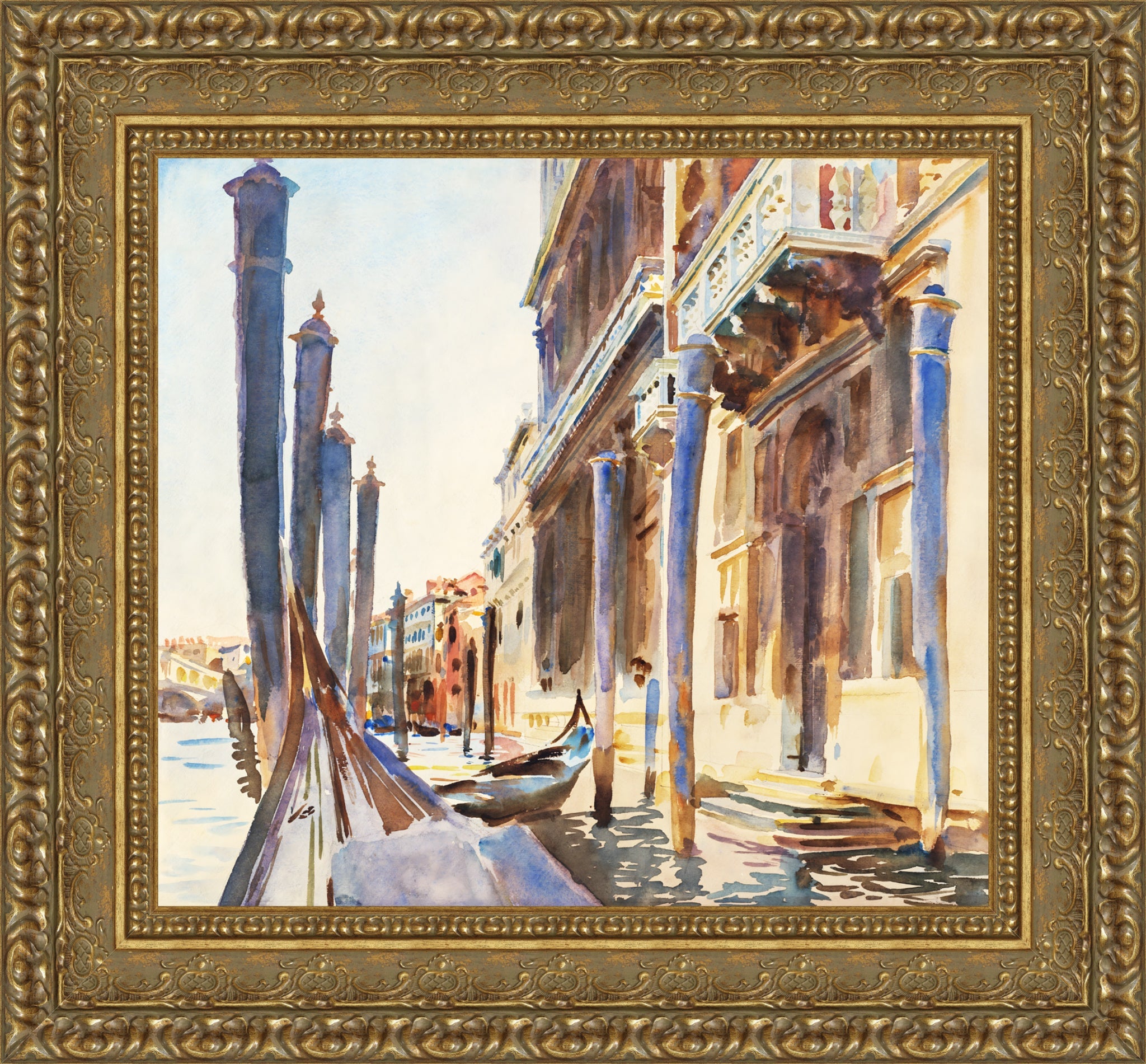 Gondola Moorings on the Grand Canal