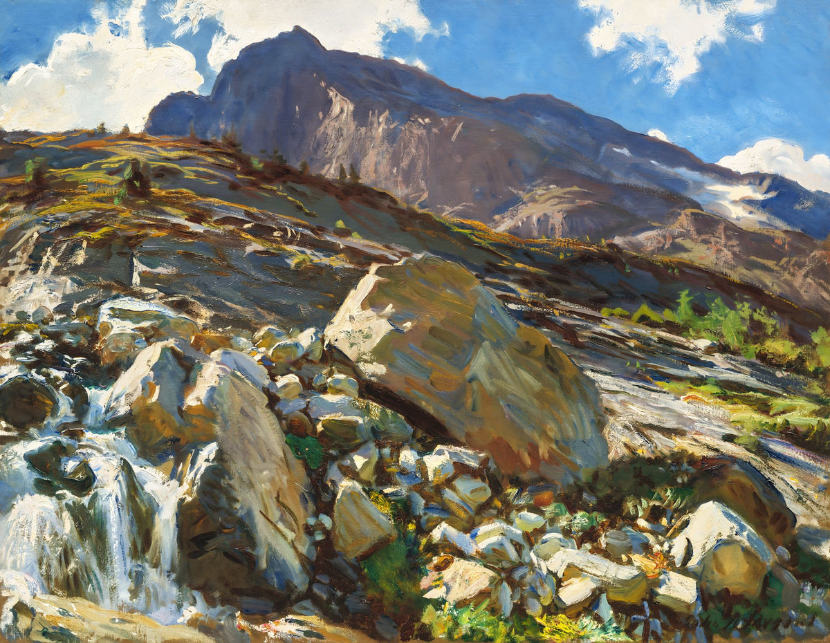Simplon Pass – John Singer Sargent, 1911, framed