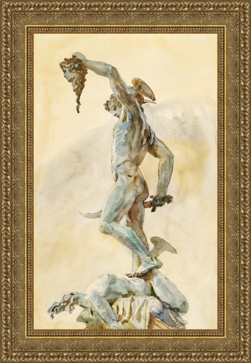 Sketch of Cellini’s Perseus – John Singer Sargent, c. 1909–1910