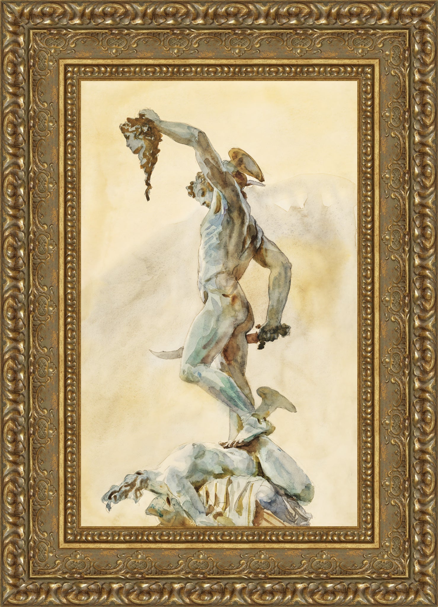 Sketch of Cellini’s Perseus