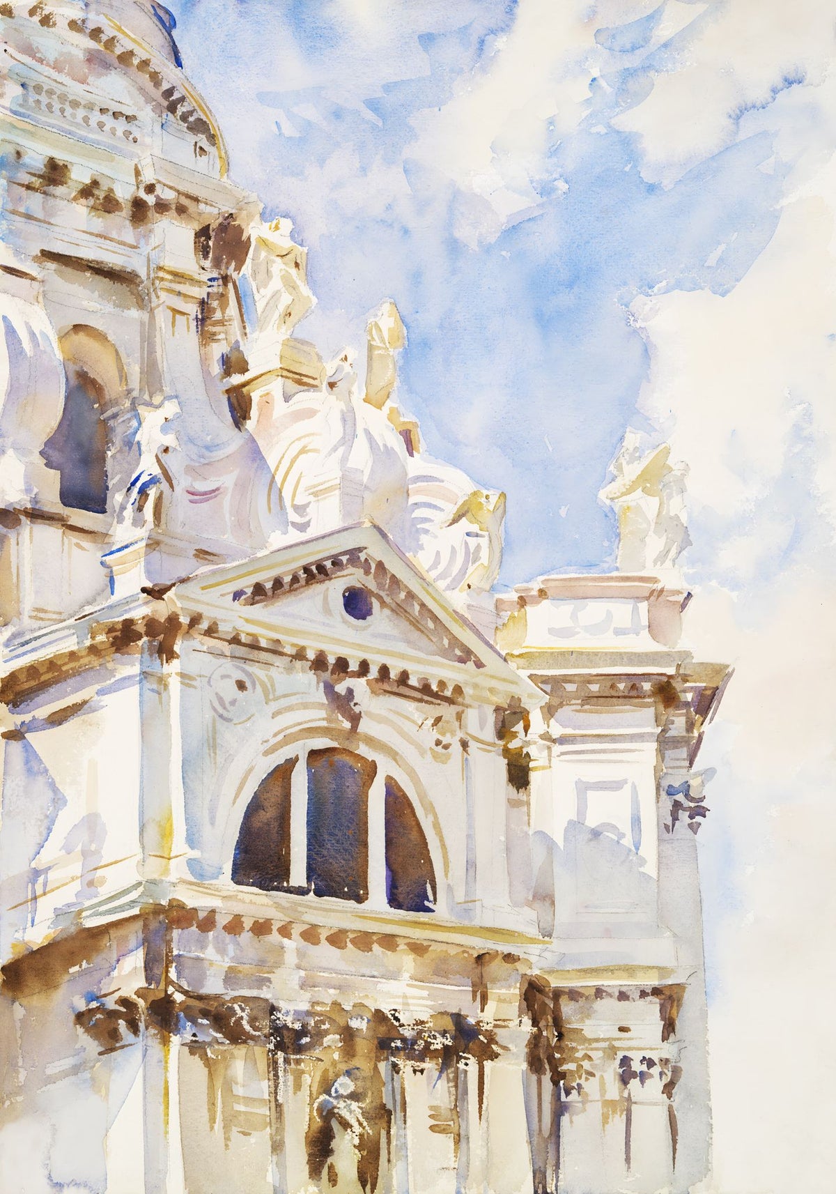 The Salute, Venice – John Singer Sargent, c. 1904–1907, framed