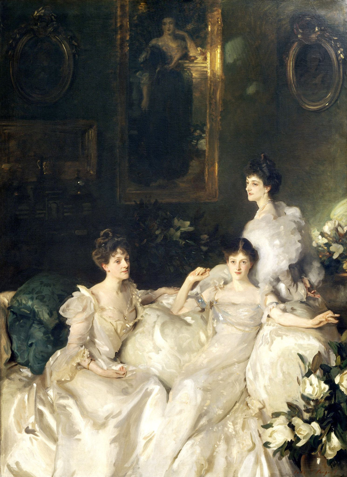 The Wyndham Sisters – John Singer Sargent, 1899, framed