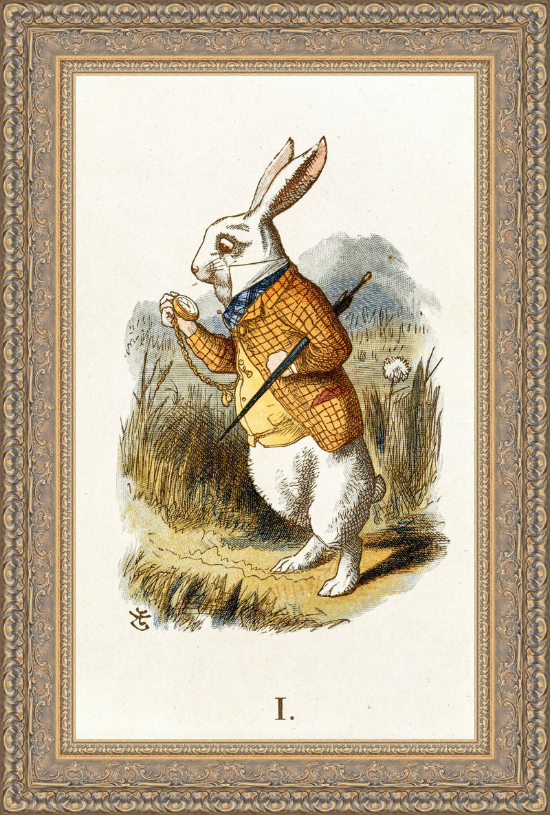 The White Rabbit Checks His Watch - John Tenniel, 1865