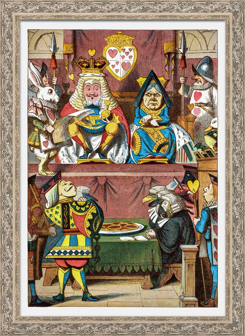 The King and Queen of Hearts at Court - John Tenniel, 1865