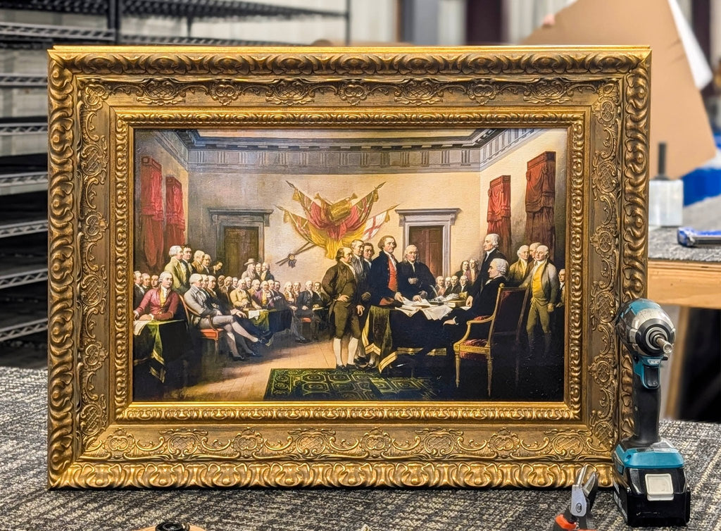 Declaration of Independence by John Trumbull — Framed Giclee Canvas Print | Canvas Classics