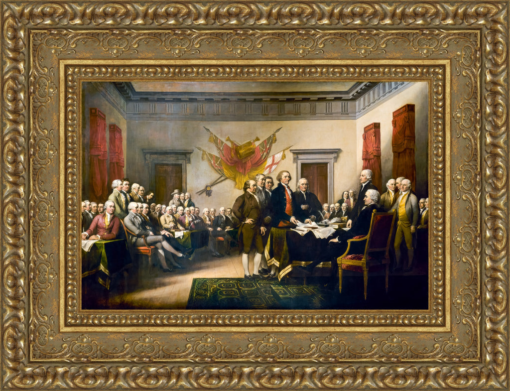Declaration of Independence by John Trumbull — Framed Giclee Canvas Print | Canvas Classics