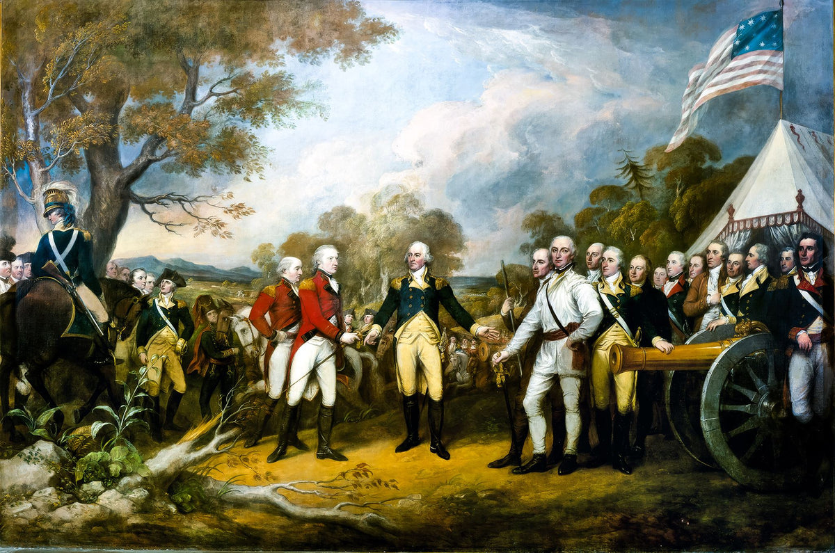 Surrender of General Burgoyne – John Trumbull, 1821, framed