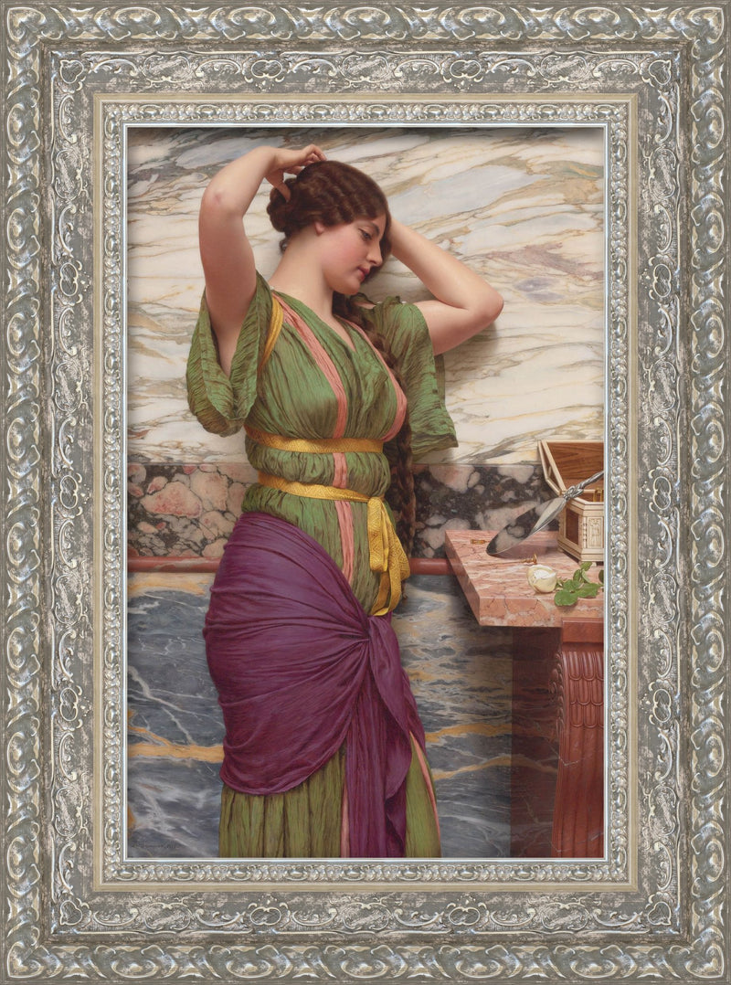 A Fair Reflection – John William Godward, 1915