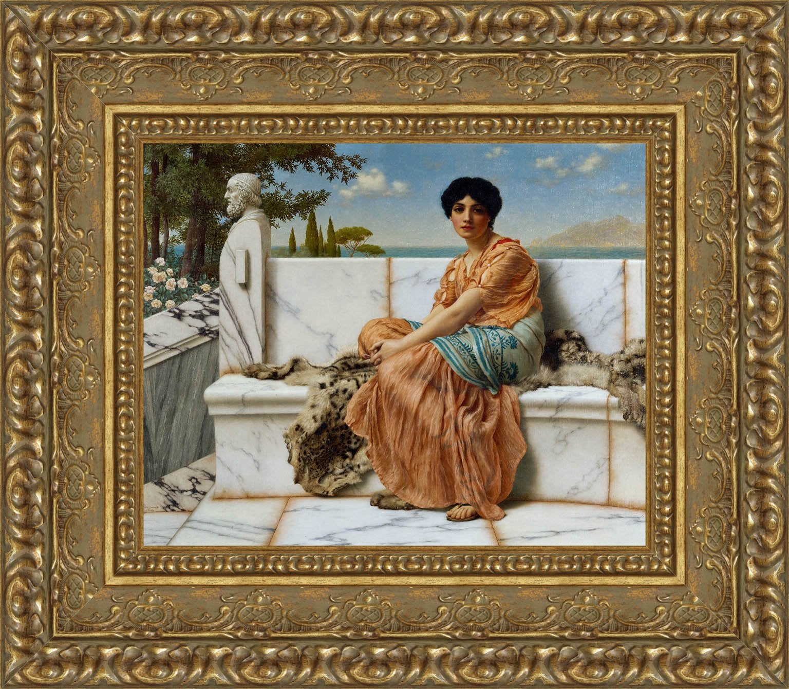 In The Days Of Sappho – John William Godward, 1904 - Canvas Classics