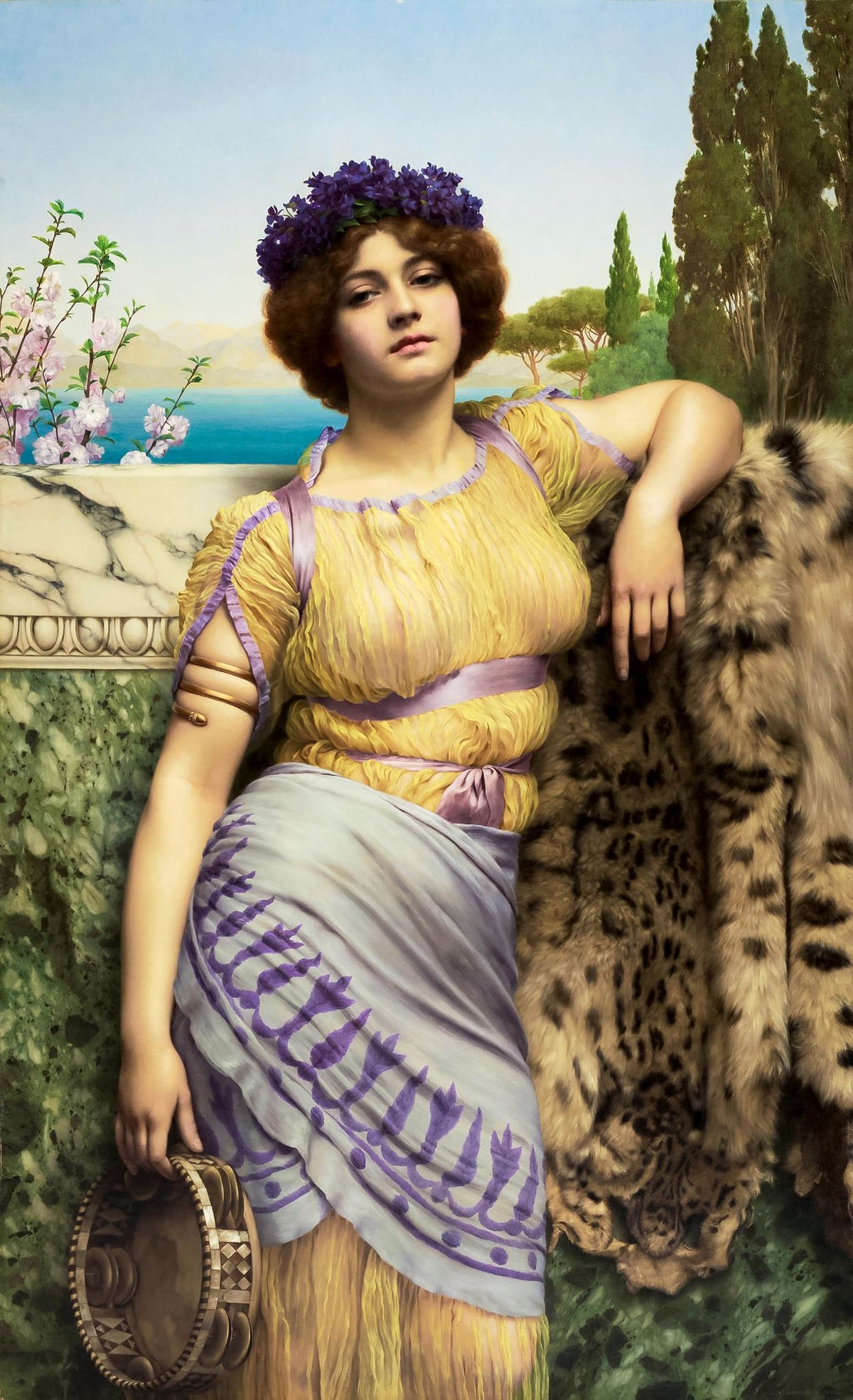 Ionian Dancing Girl – John William Godward, 1902, framed