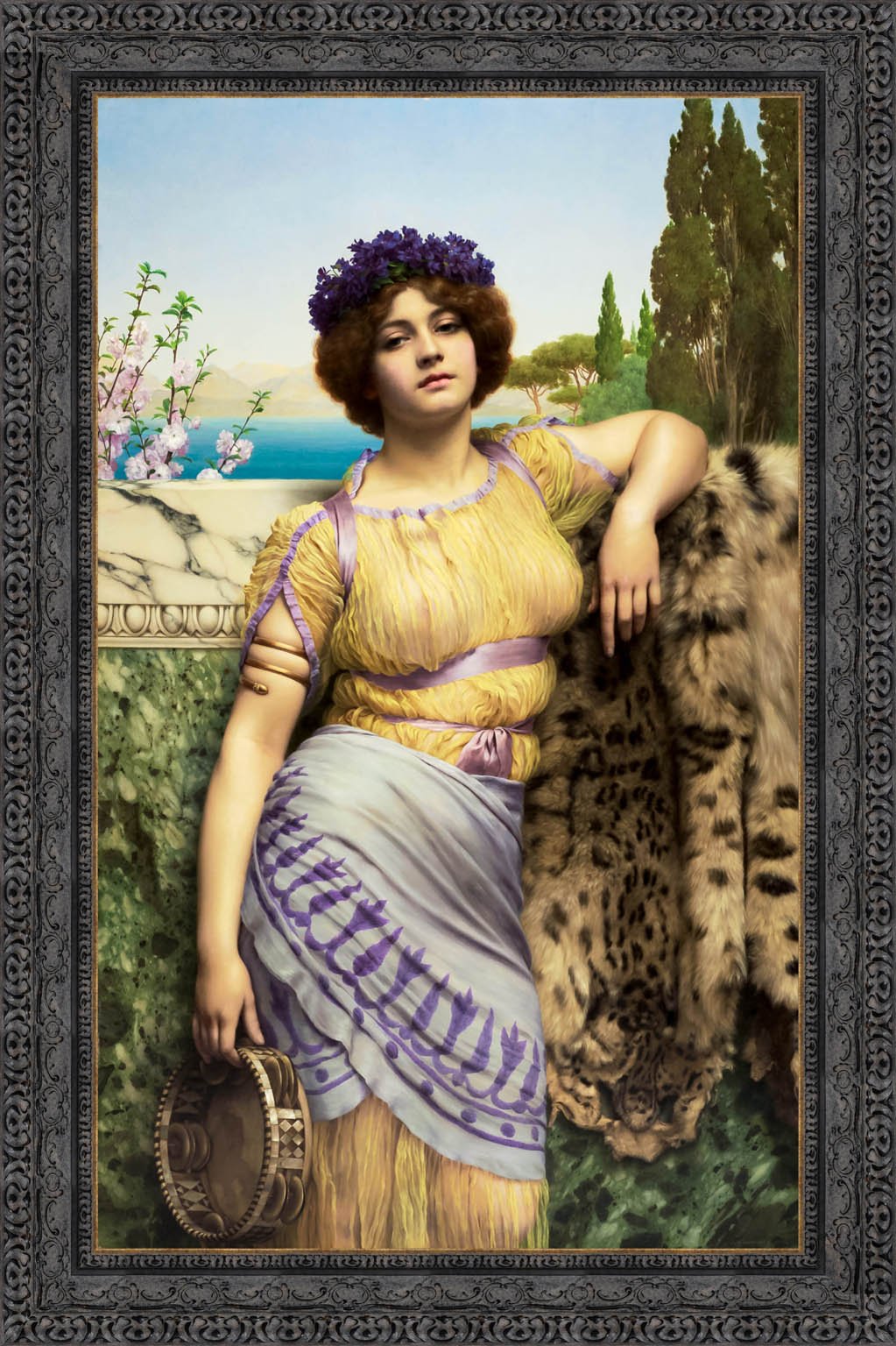 Ionian Dancing Girl by John William Godward — Framed Giclee Canvas Print | Canvas Classics